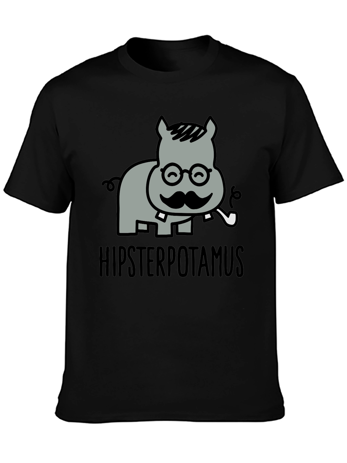 Hipsterpotamus Graphic T-Shirt