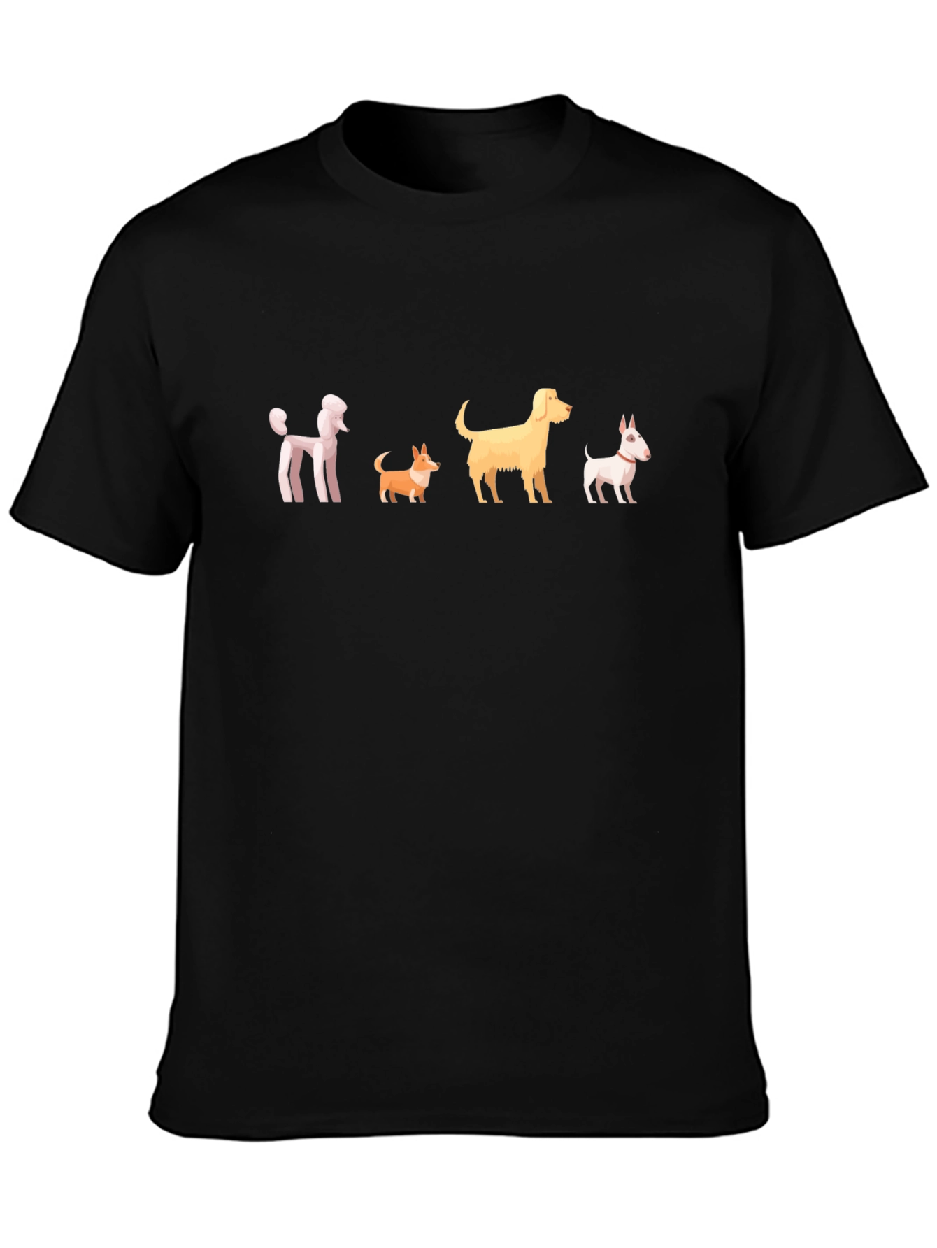 Dog Breed Parade Black T-Shirt