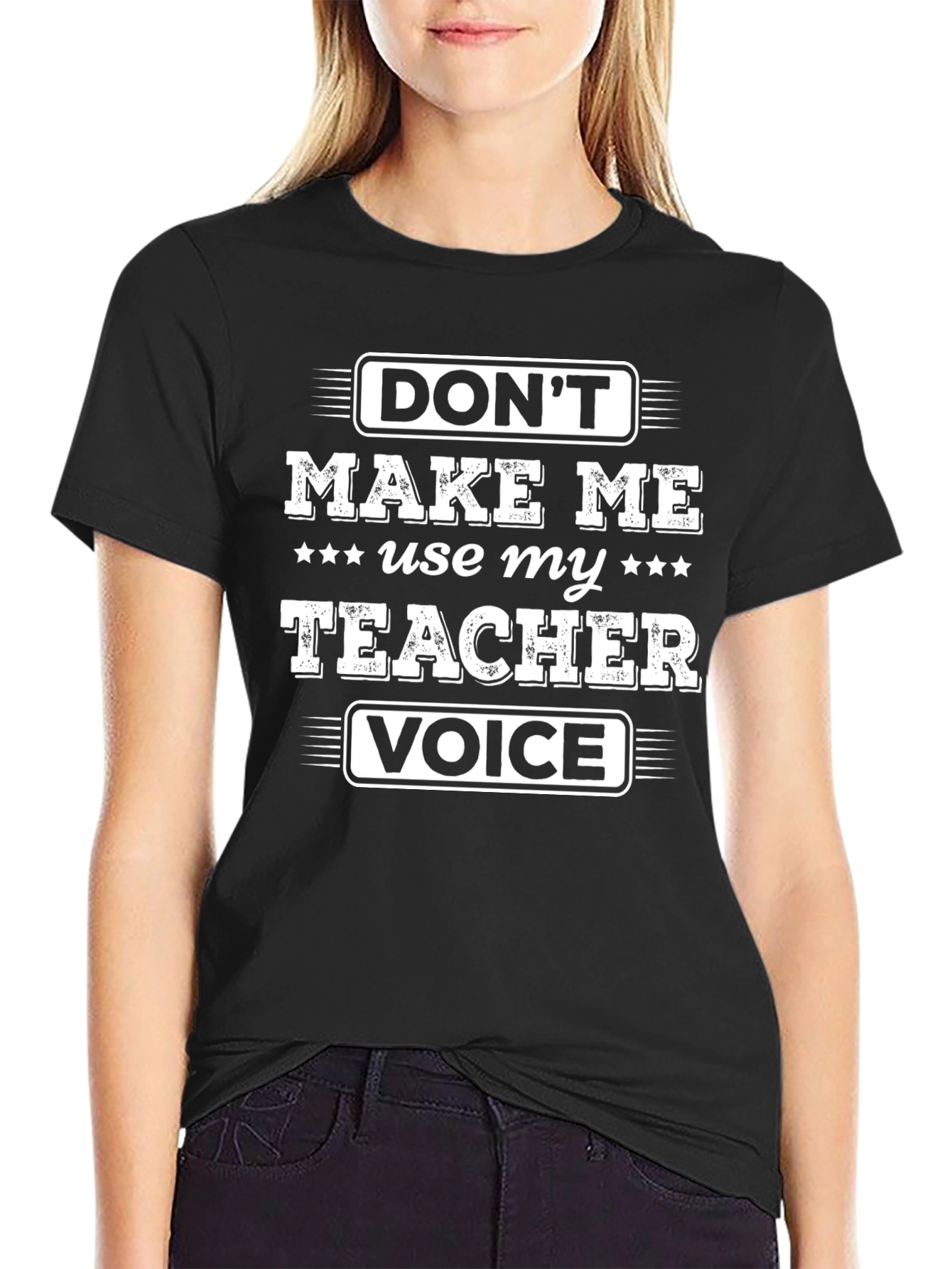 Funny Teacher Voice T-Shirt - Novelty Graphic Tee