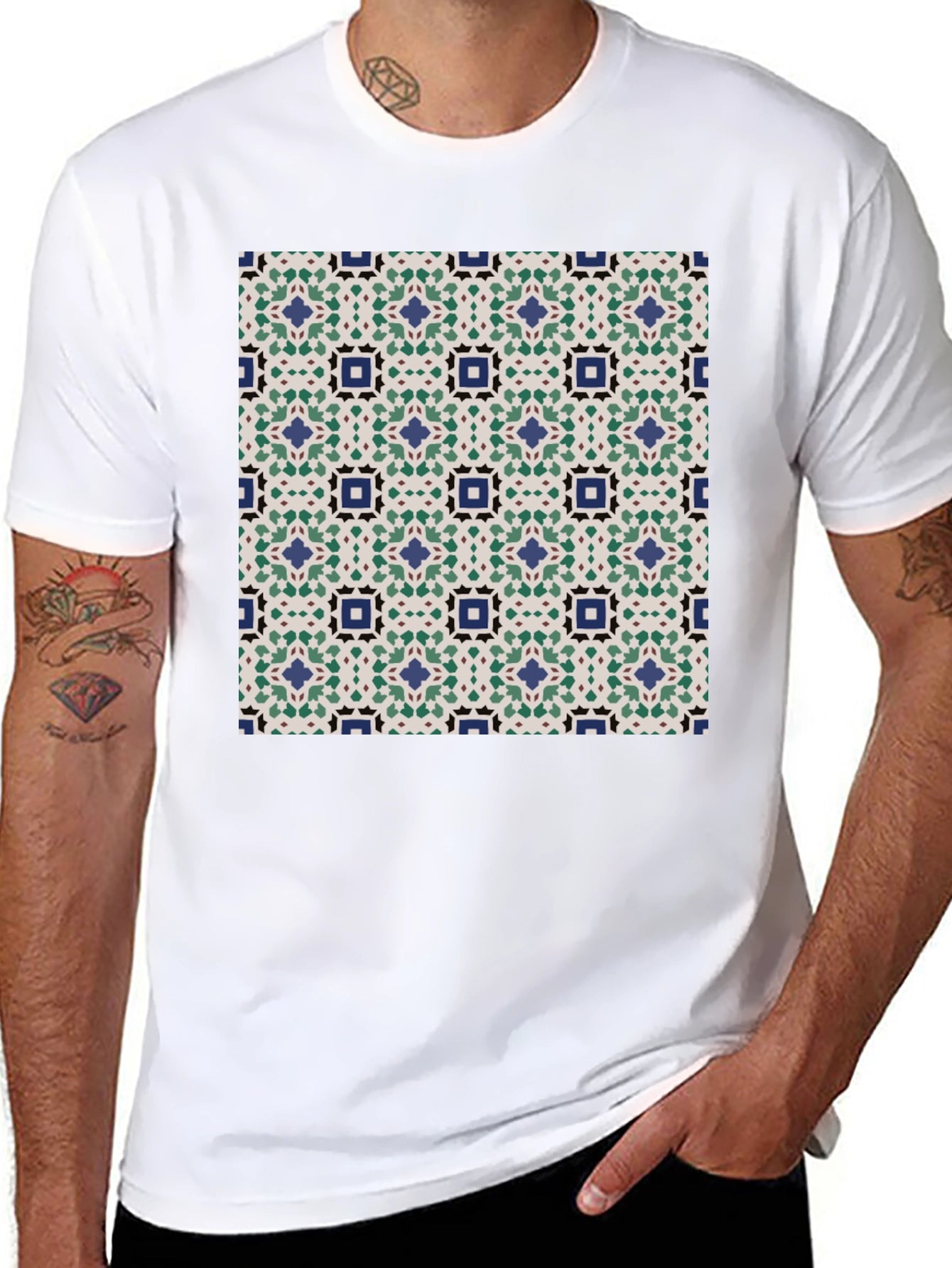 Patterned T-Shirt: Geometric Design