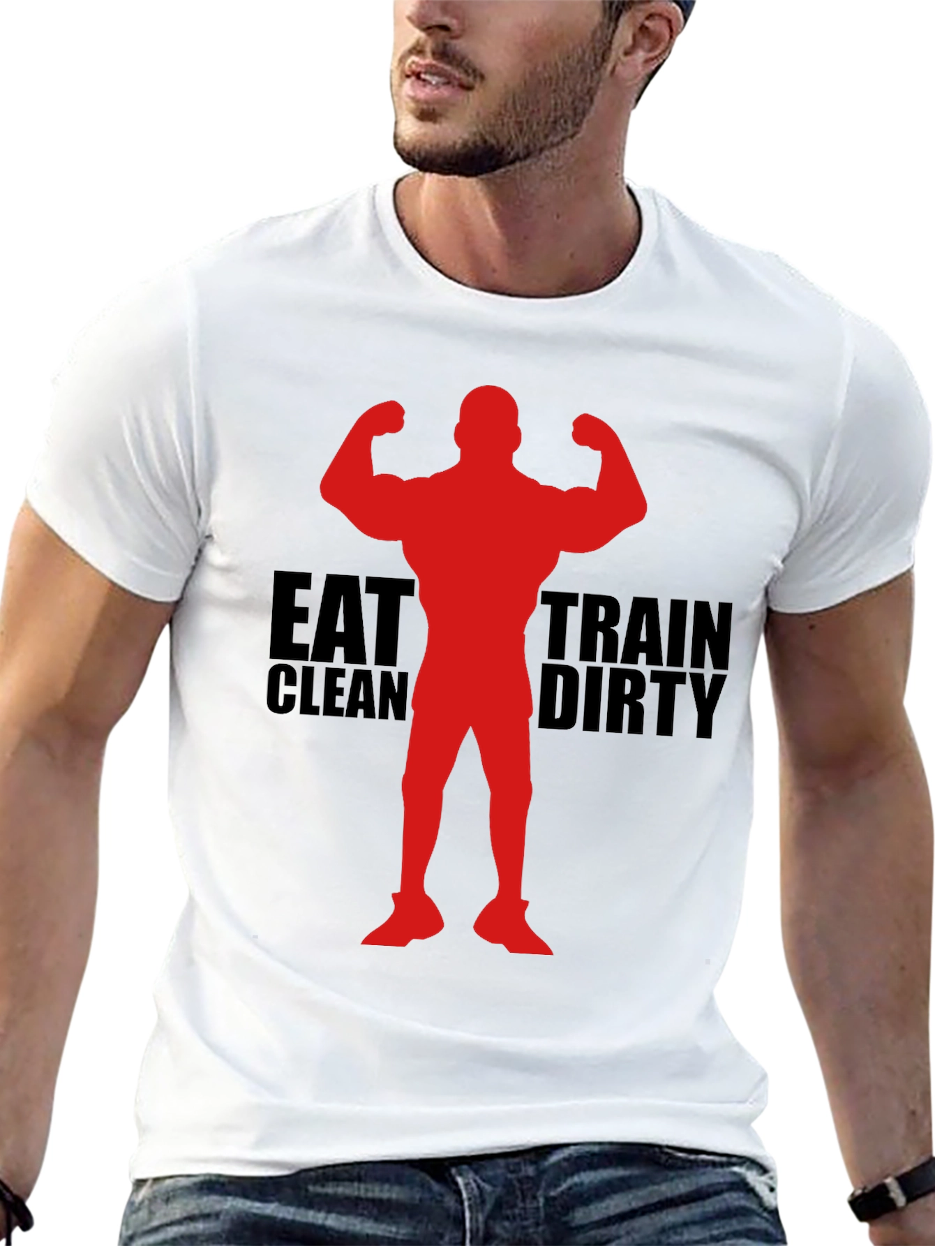 Eat Clean Train Dirty Graphic Tee