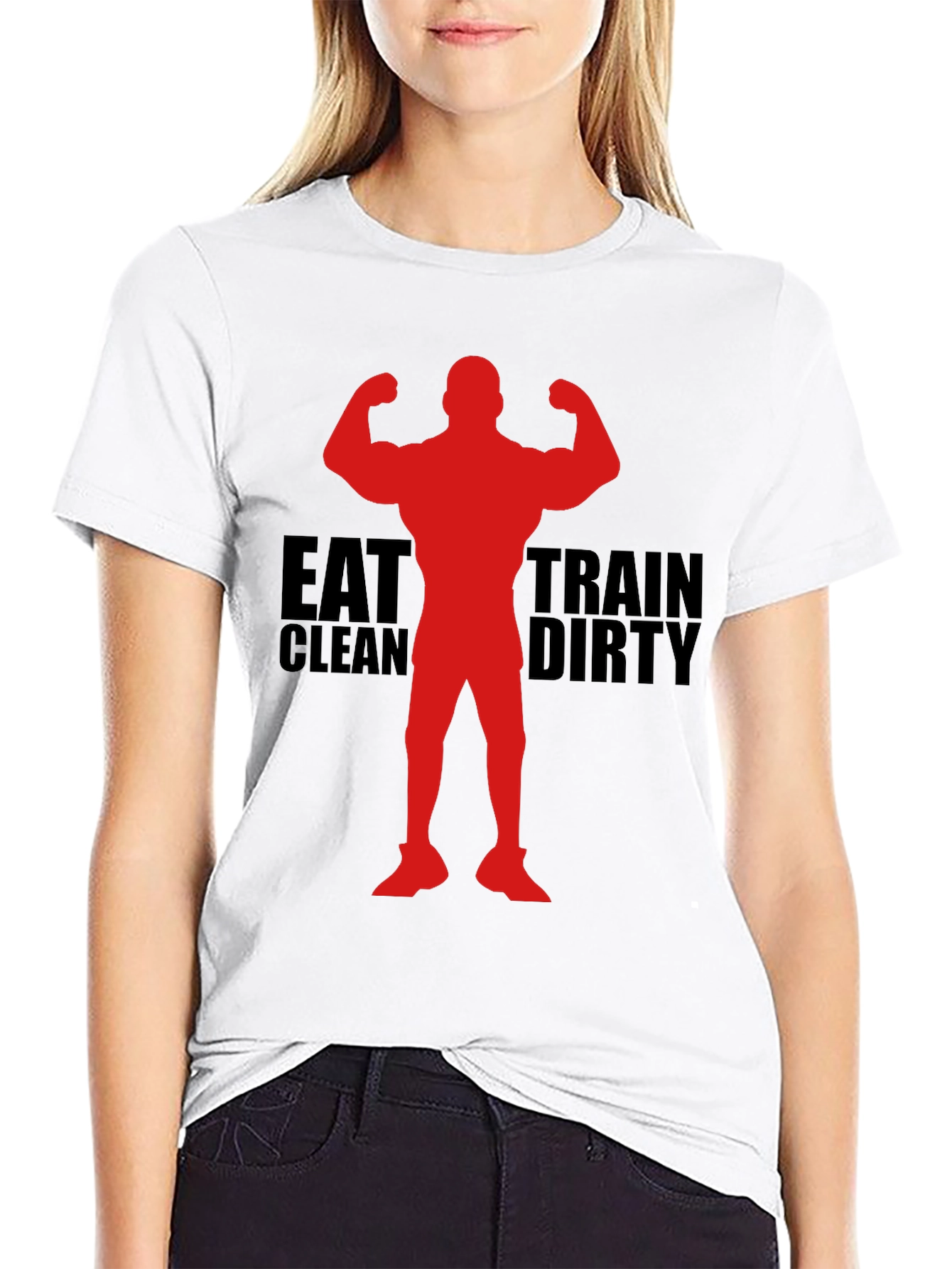 Eat Clean Train Dirty Graphic Tee