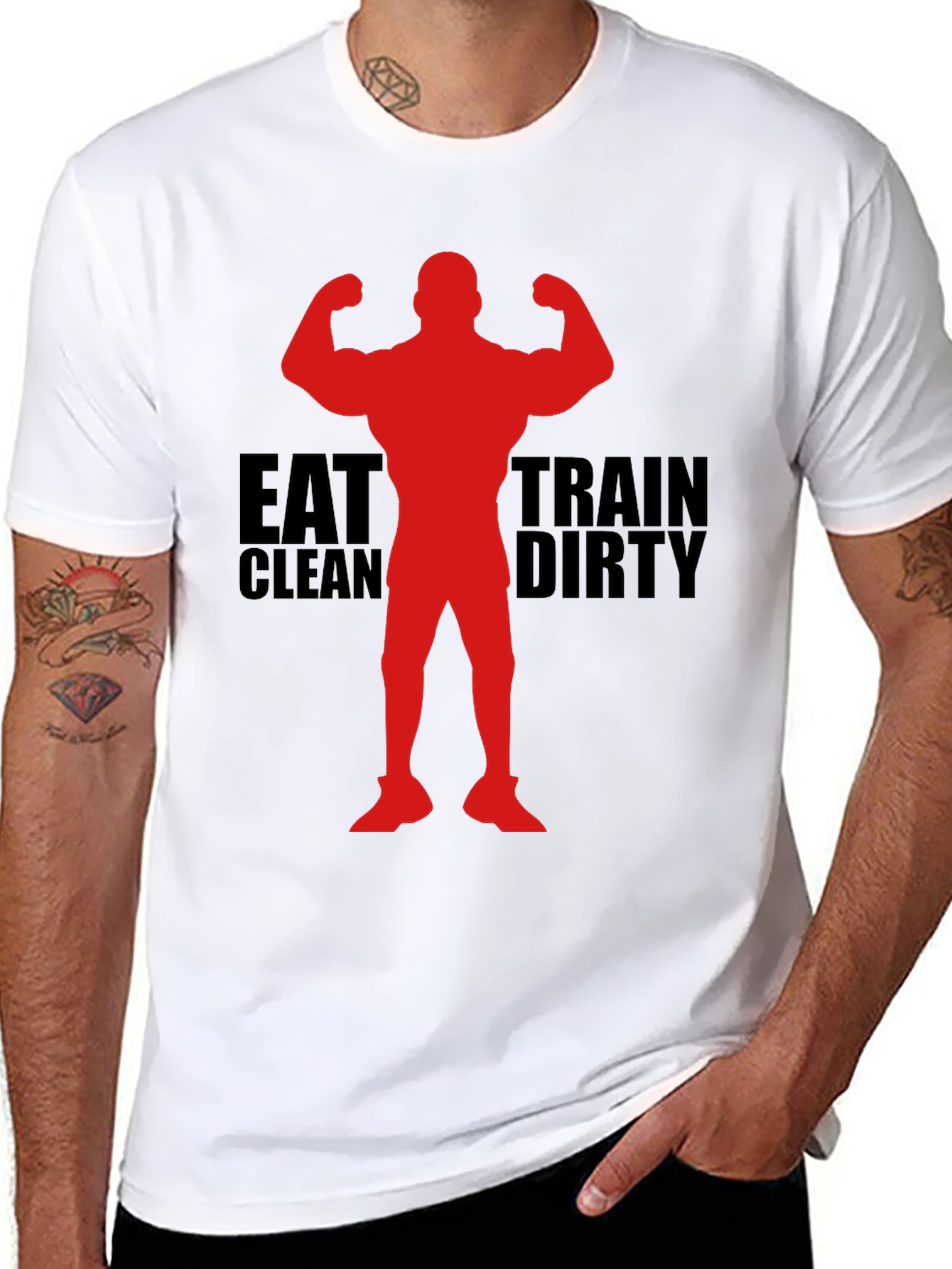 Eat Clean Train Dirty Graphic Tee