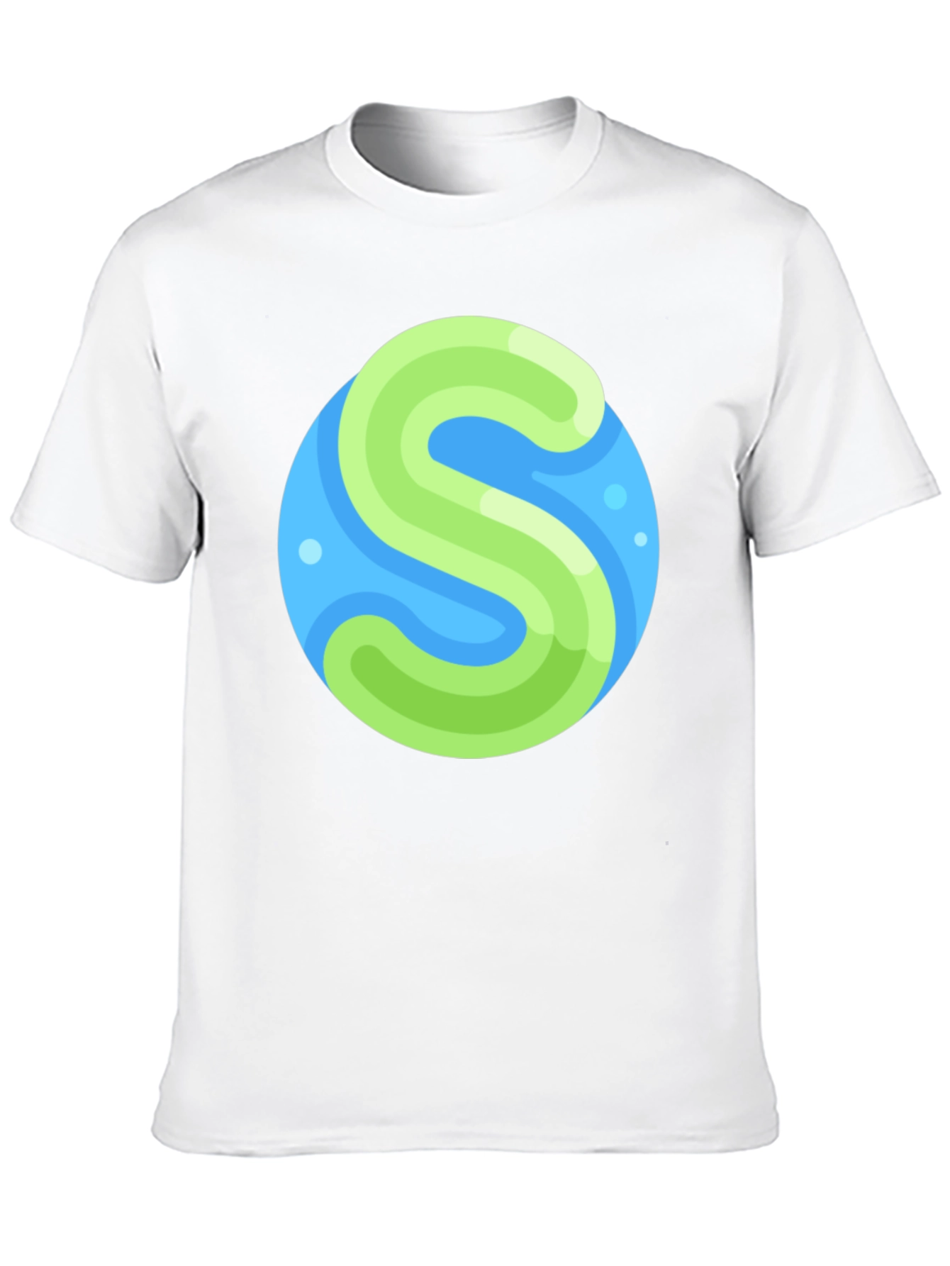 Abstract S Graphic Black T-Shirt