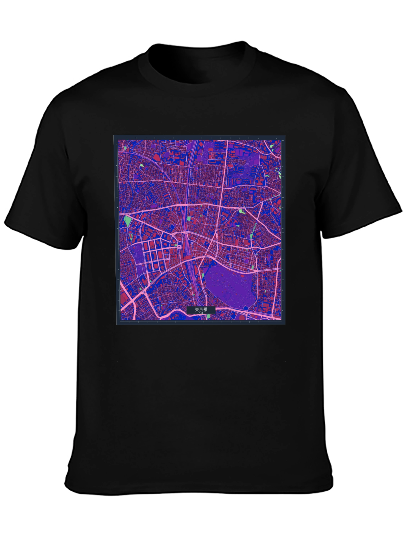 Tokyo Map Graphic Tee - Stylish Urban Design