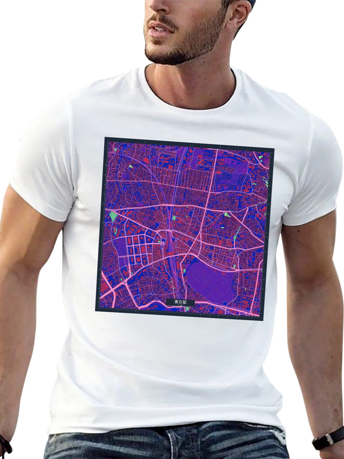 Tokyo Map Graphic Tee - Stylish Urban Design