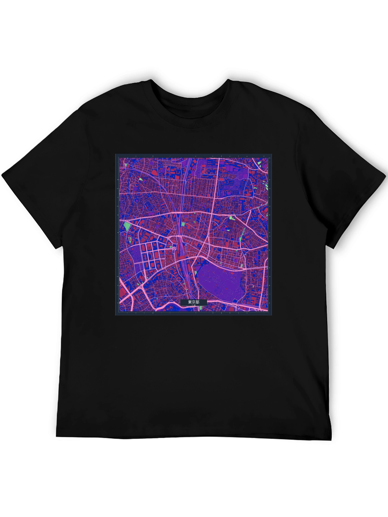 Tokyo Map Graphic Tee - Stylish Urban Design