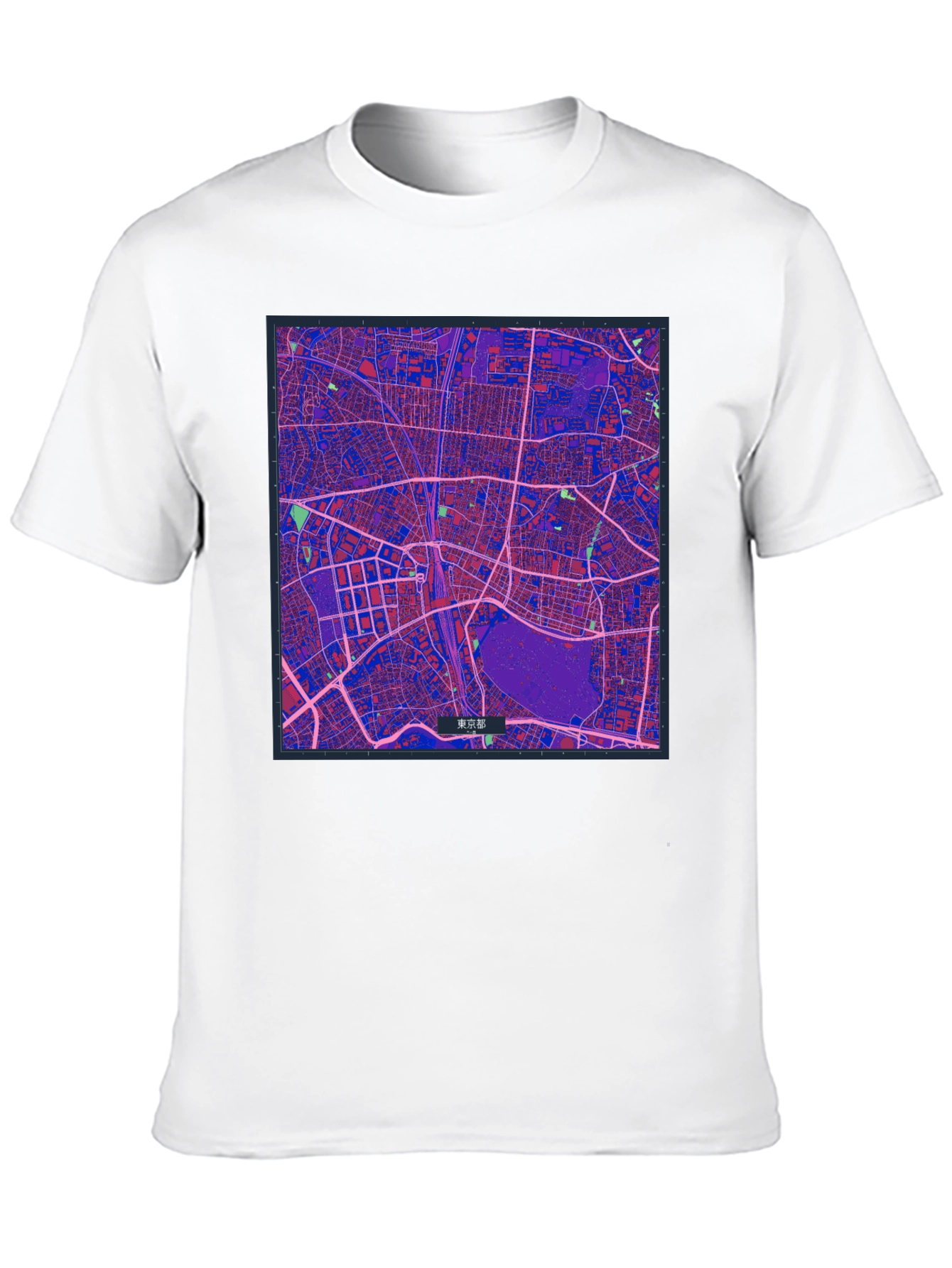 Tokyo Map Graphic Tee - Stylish Urban Design