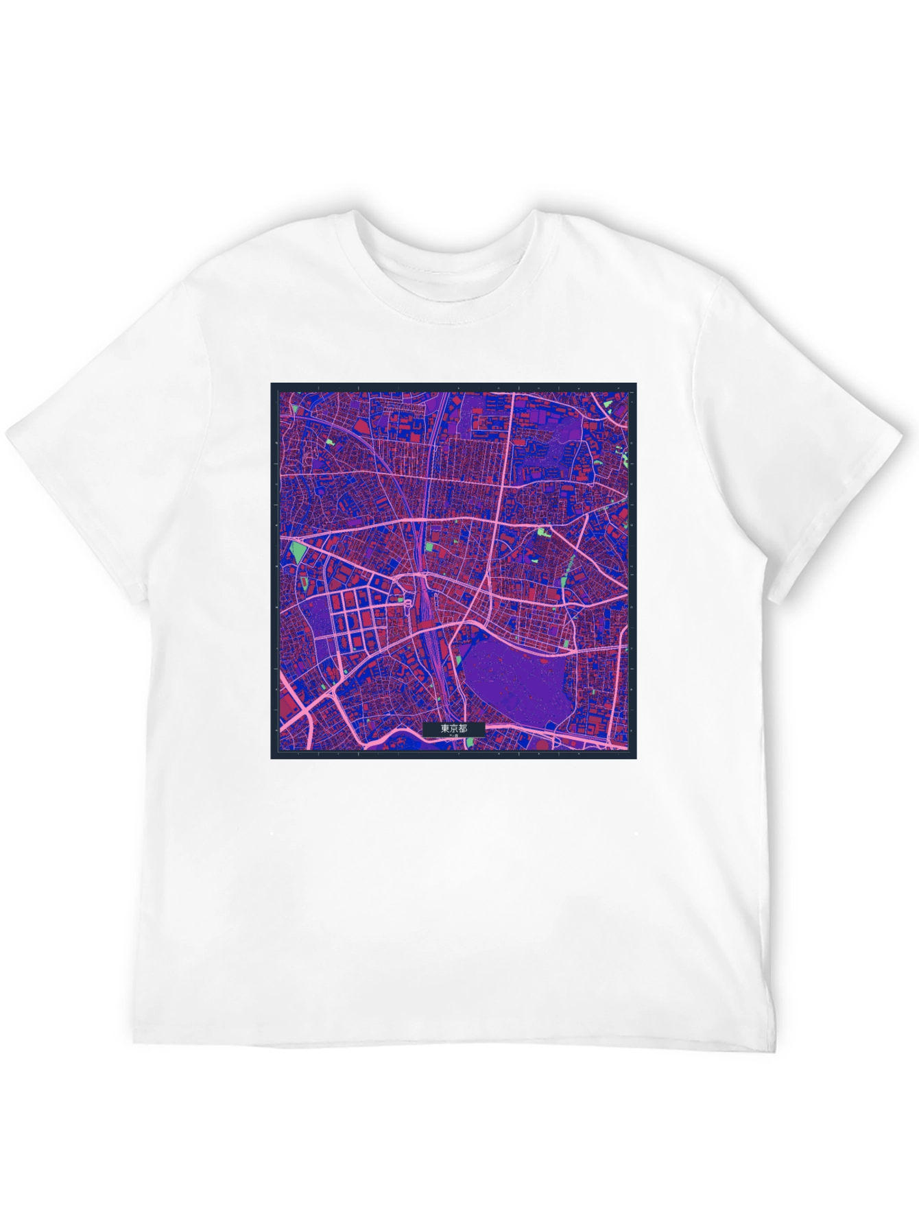 Tokyo Map Graphic Tee - Stylish Urban Design
