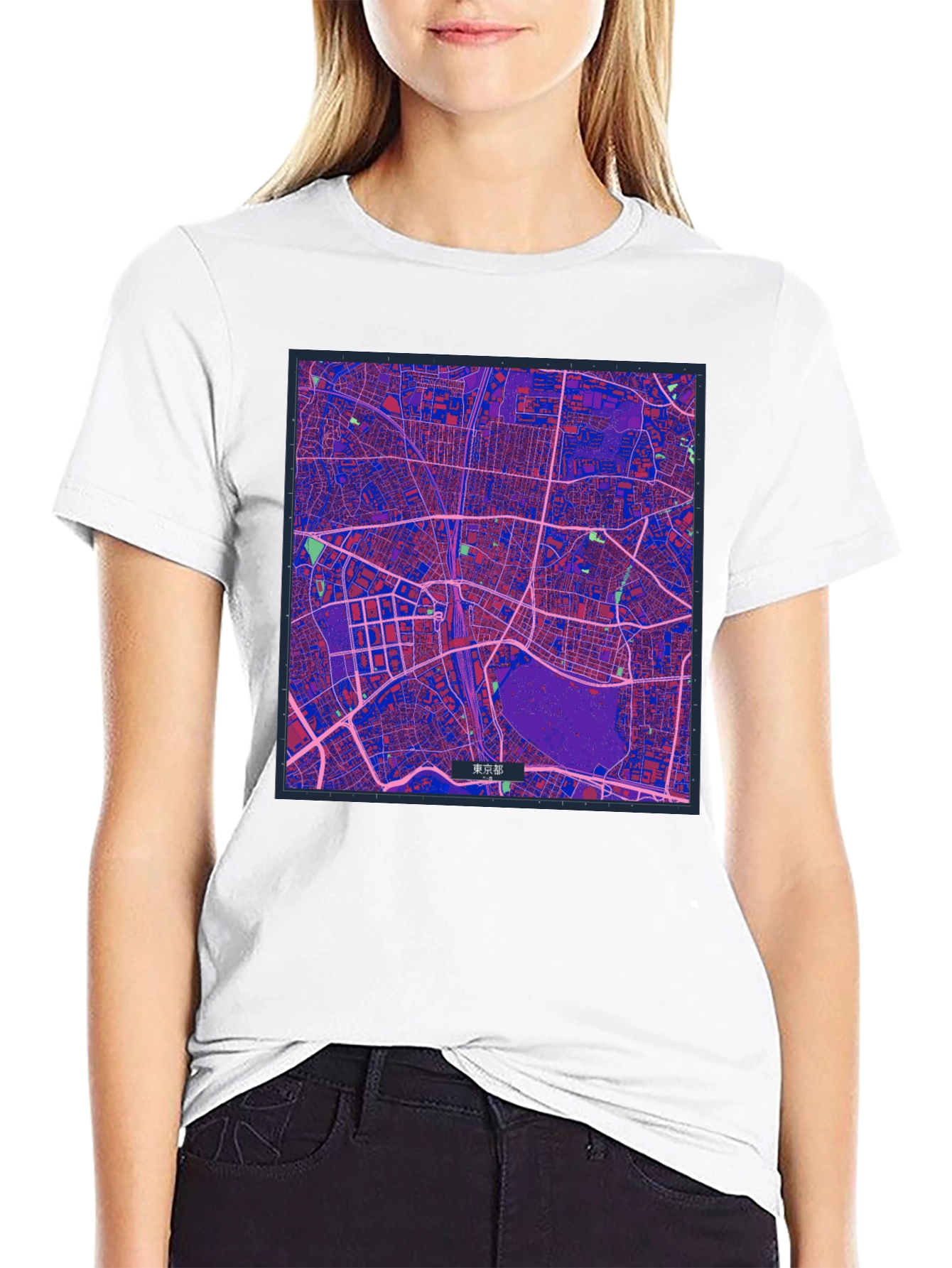Tokyo Map Graphic Tee - Stylish Urban Design