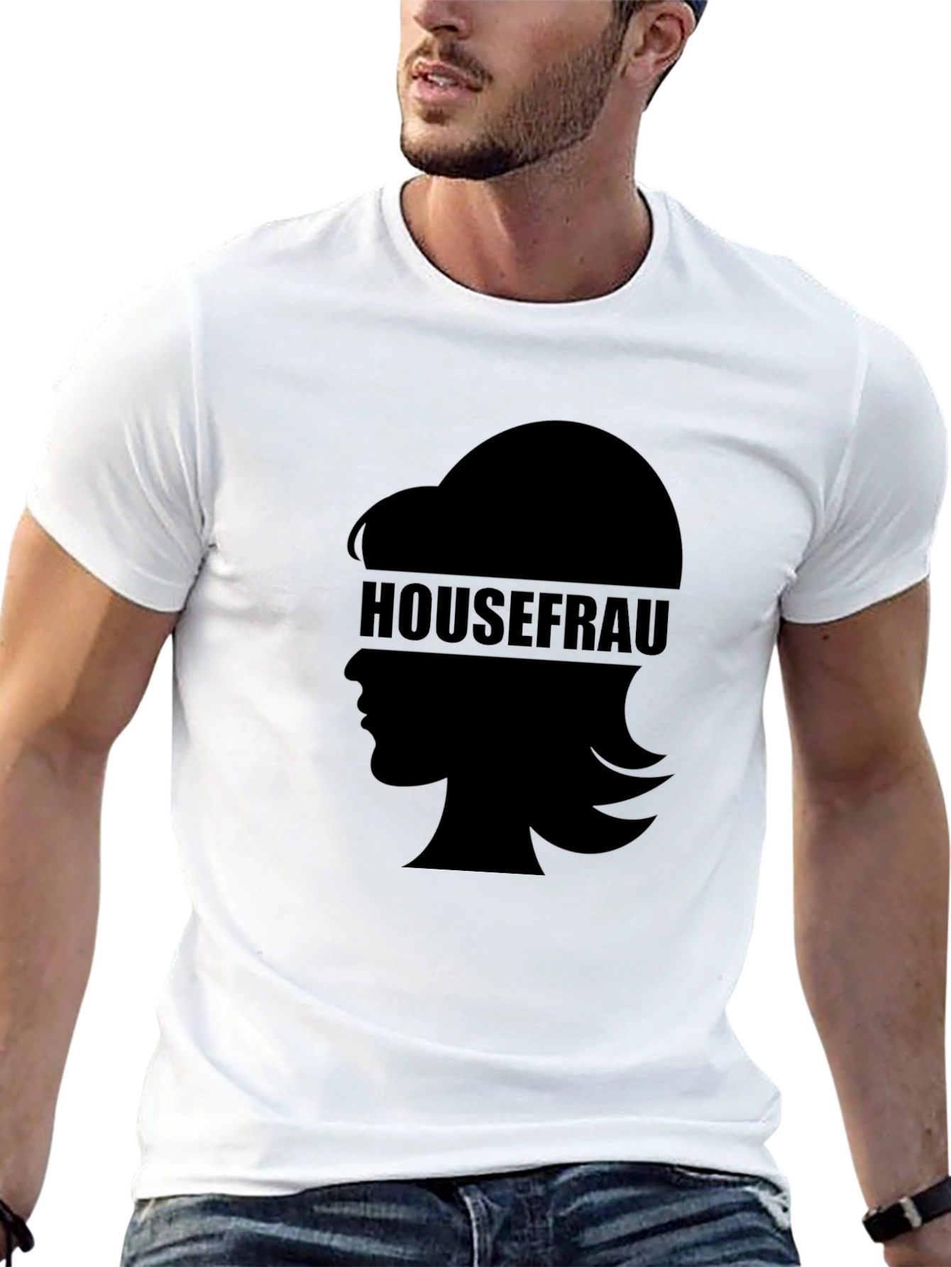 Housefrau Silhouette Black T-Shirt