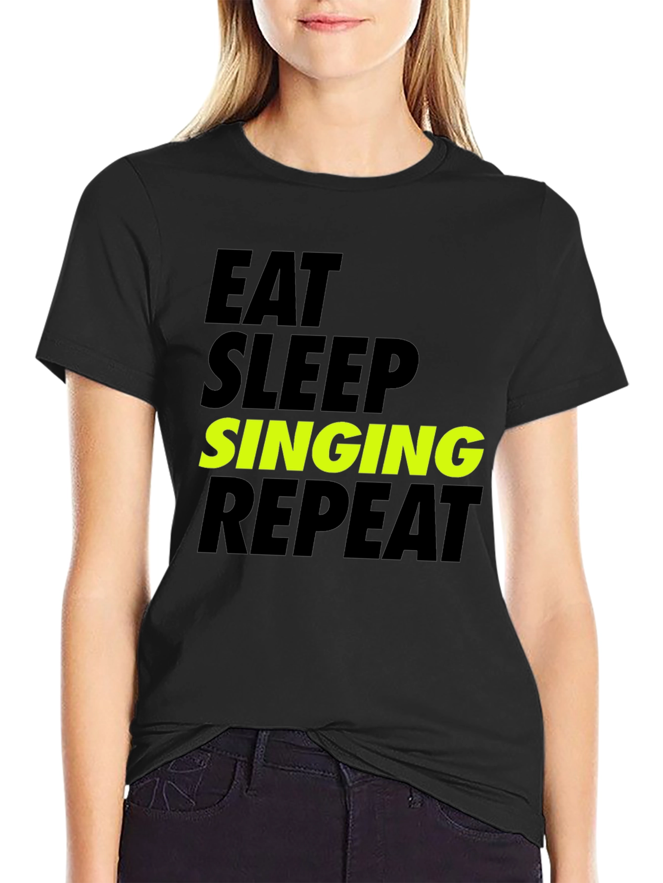Eat Sleep Singing Repeat T-Shirt