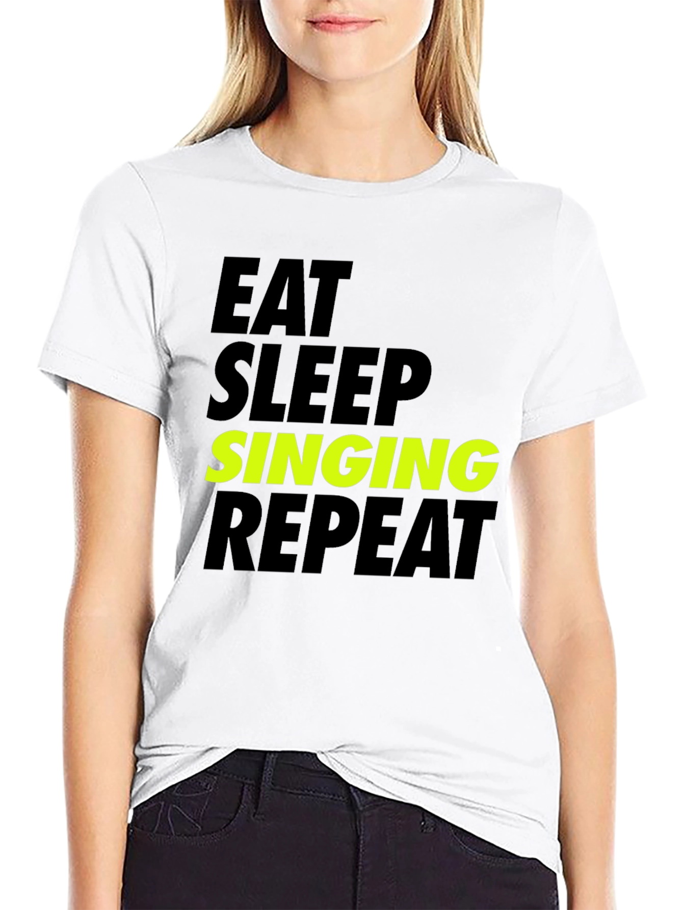 Eat Sleep Singing Repeat T-Shirt