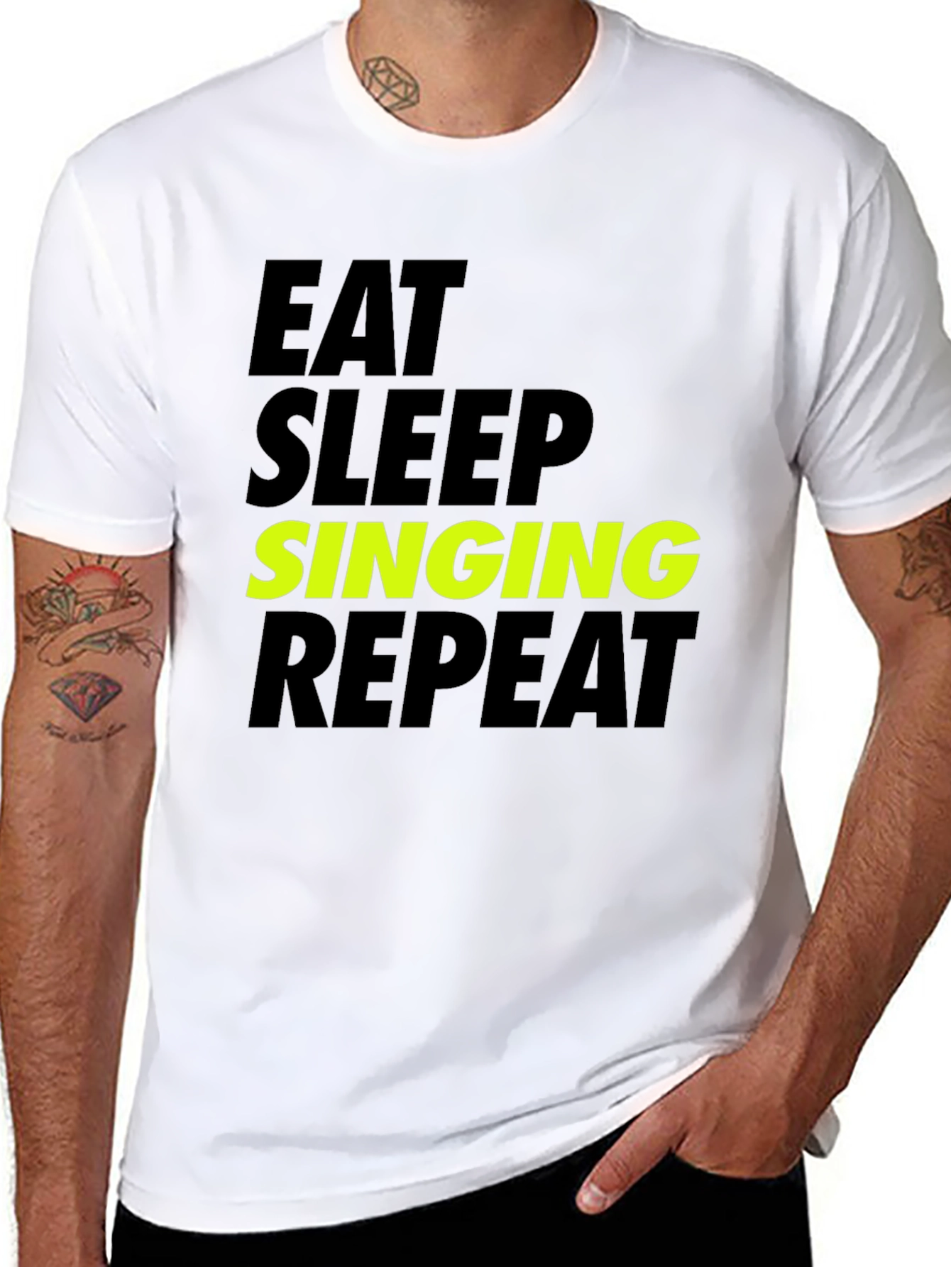 Eat Sleep Singing Repeat T-Shirt