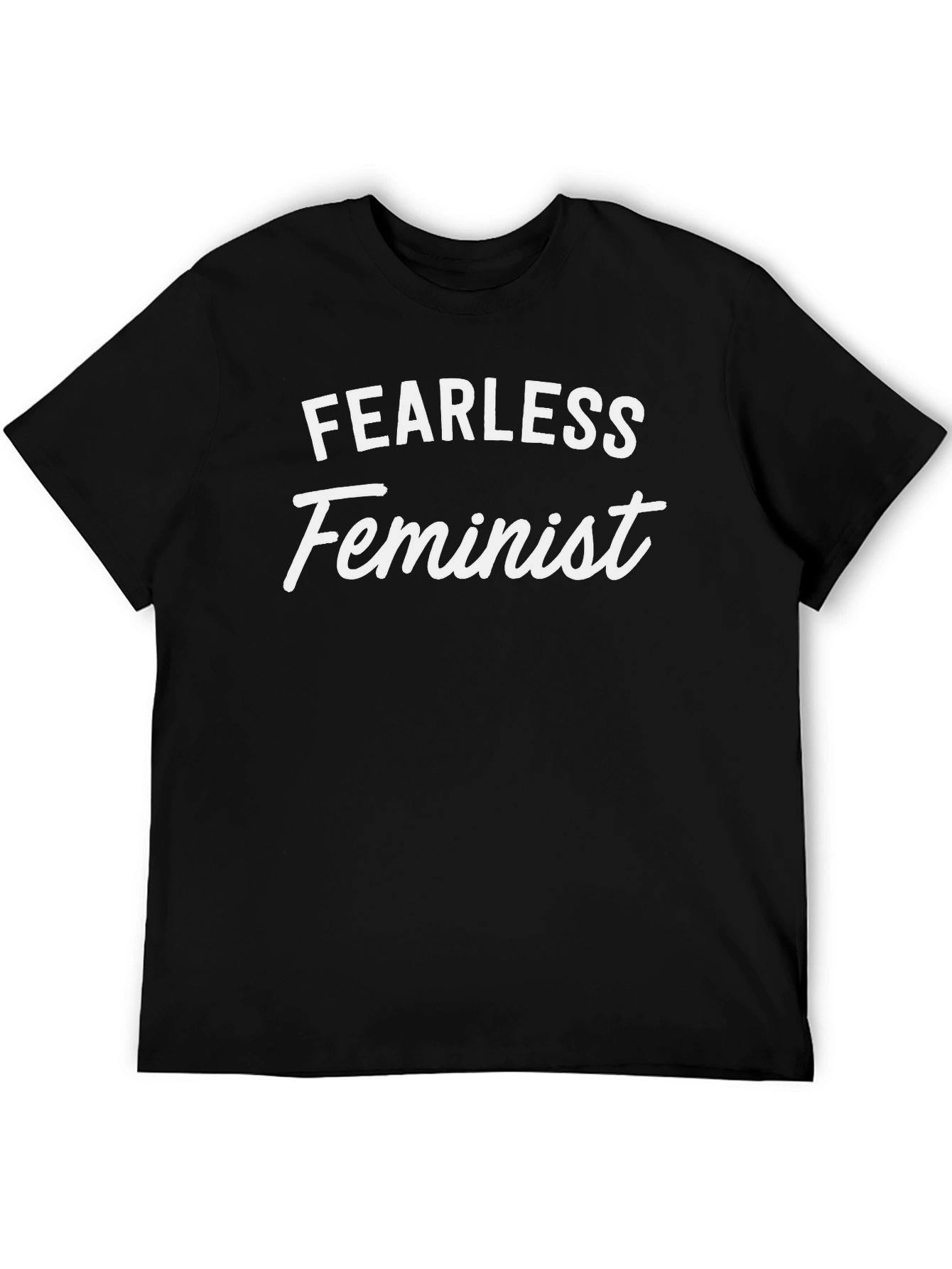Fearless Feminist Black Graphic Tee