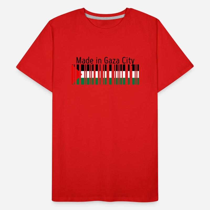 Made in Gaza City Barcode Palestine Flag for Pales
