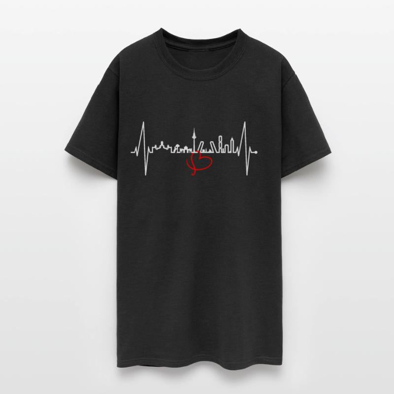 Madrid Skyline Heartbeat I Love Spain Silhouette