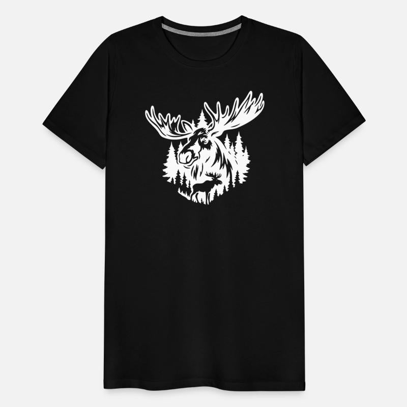 Majestic Moose Forest Illustration