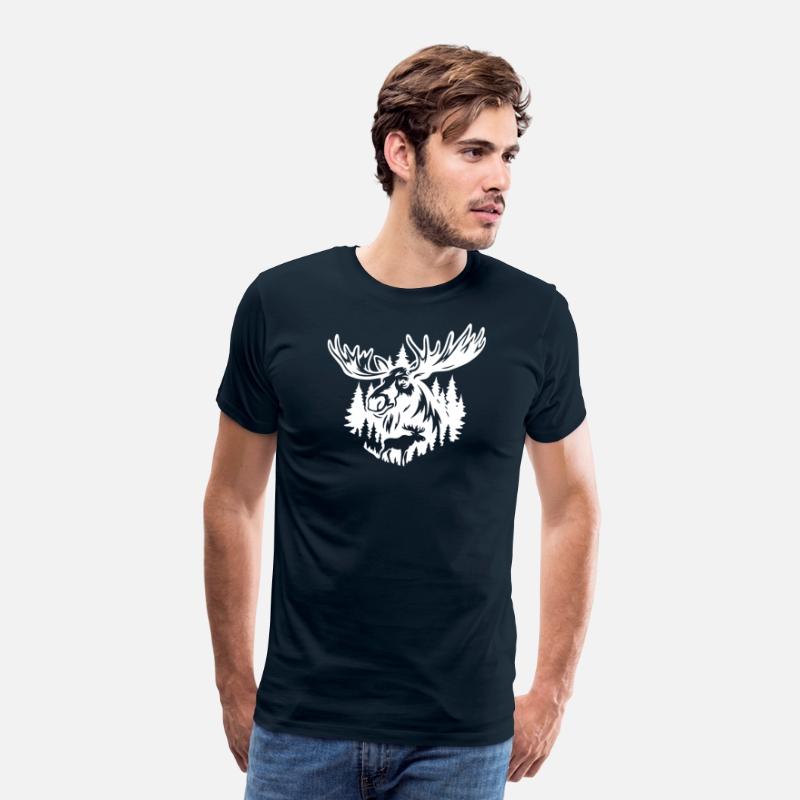 Majestic Moose Forest Illustration