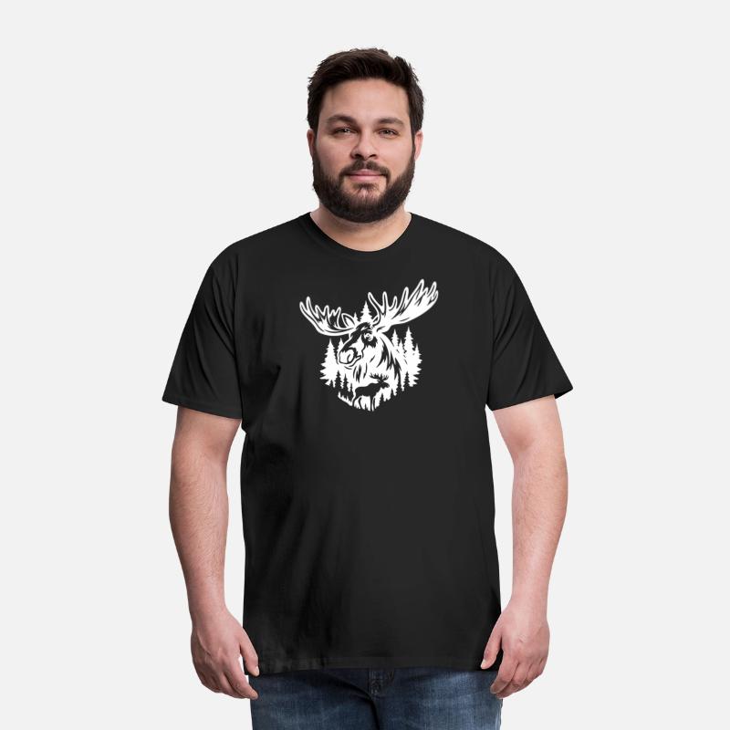 Majestic Moose Forest Illustration