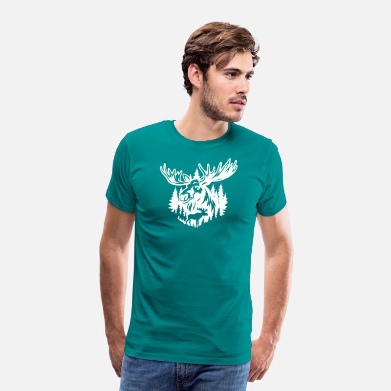 Majestic Moose Forest Illustration