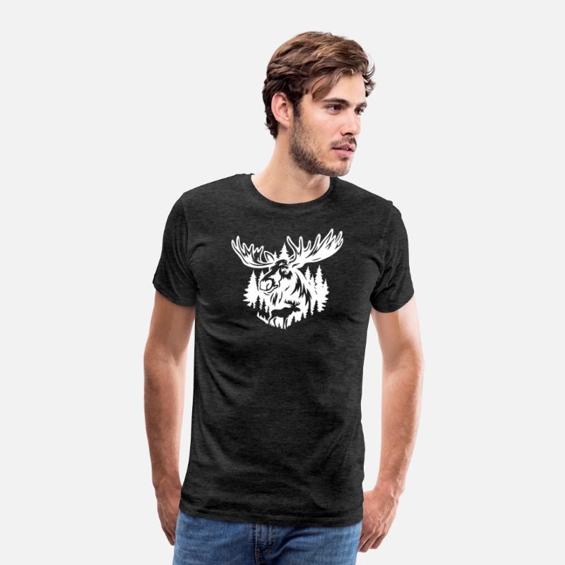 Majestic Moose Forest Illustration