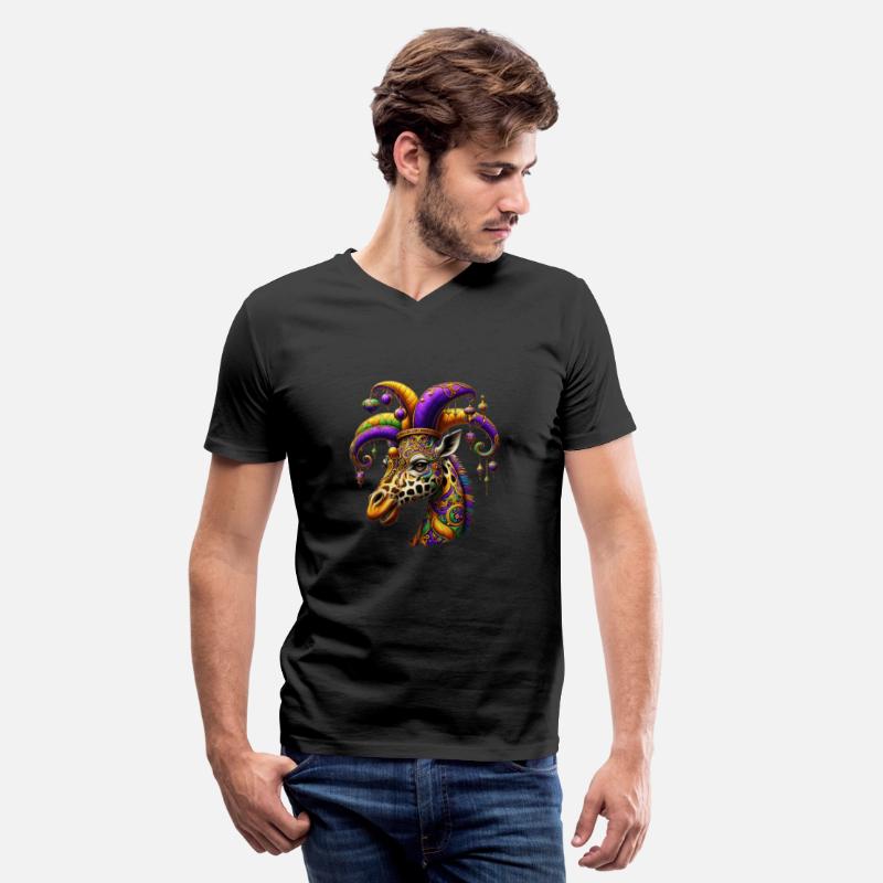 Mardi Gras giraffe with fool's hat