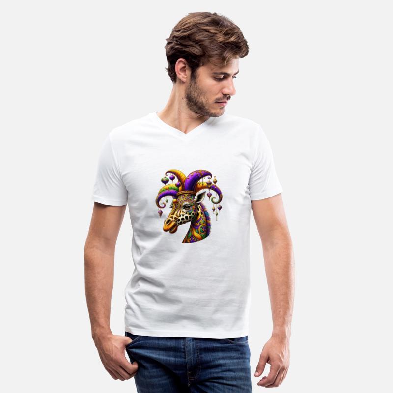 Mardi Gras giraffe with fool's hat