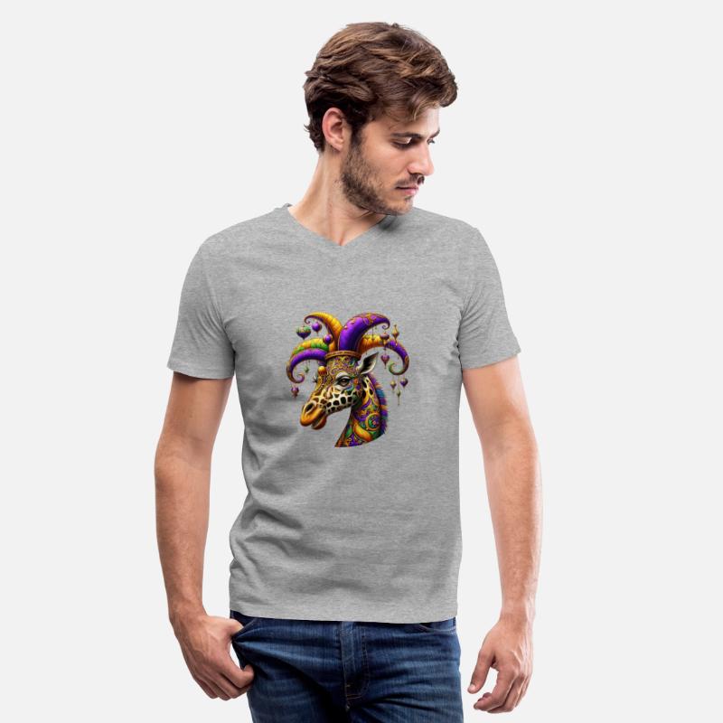 Mardi Gras giraffe with fool's hat