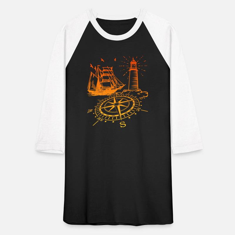 Maritim lighthouse compass sailing ship north