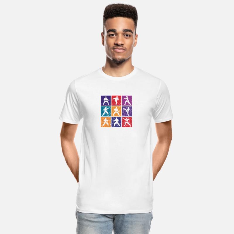 Martial Arts Pop Art Grid – Cracked Style