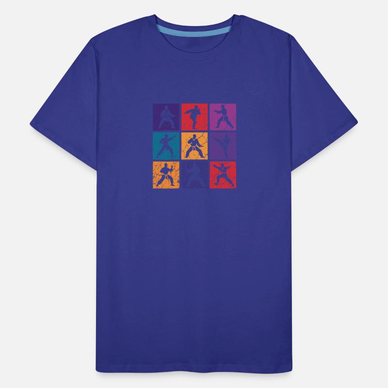Martial Arts Pop Art Grid – Cracked Style
