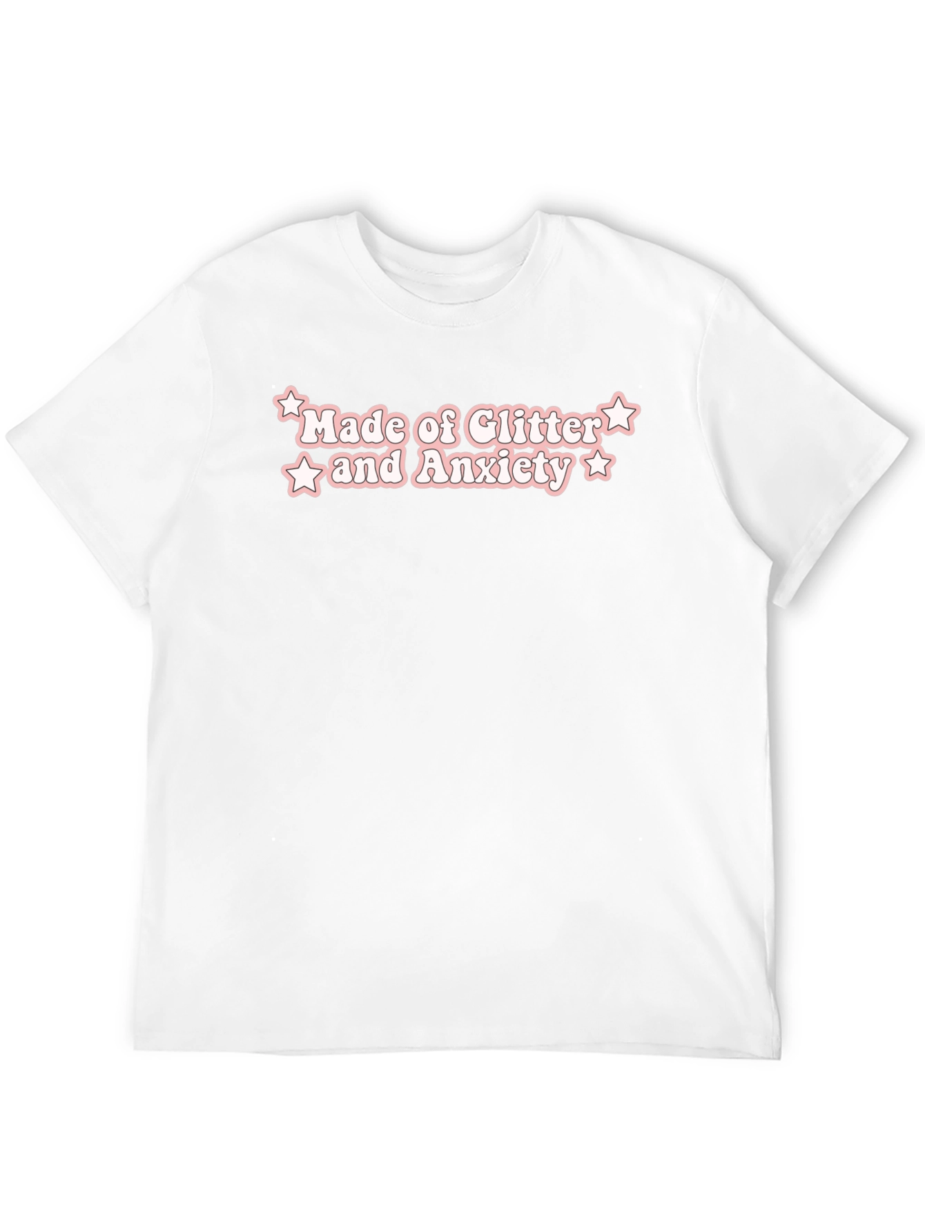 Glitter and Anxiety Black T-Shirt