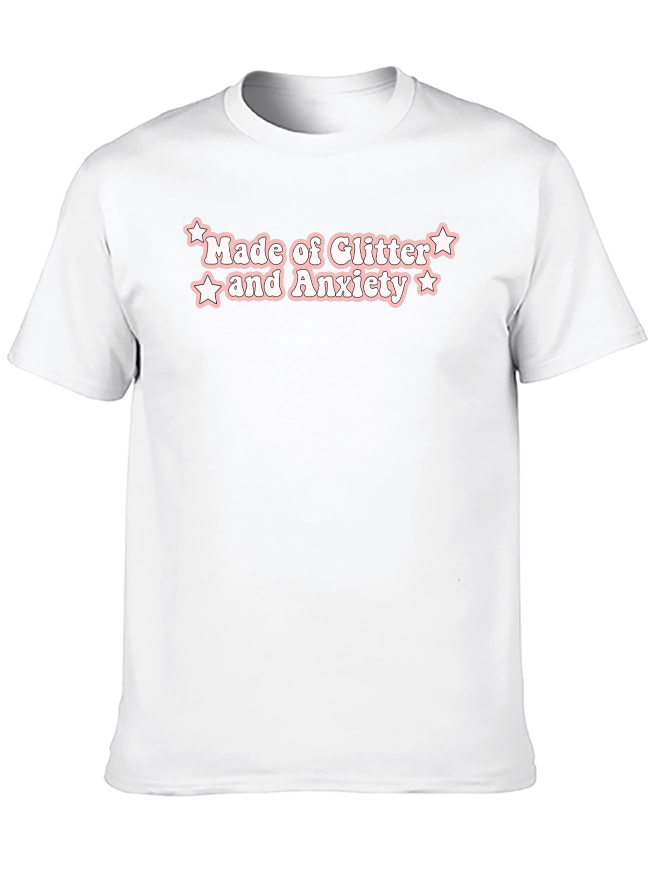 Glitter and Anxiety Black T-Shirt
