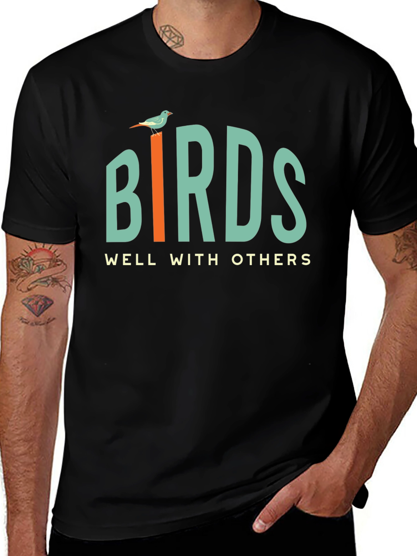 Birds Well With Others Graphic Tee - Unisex