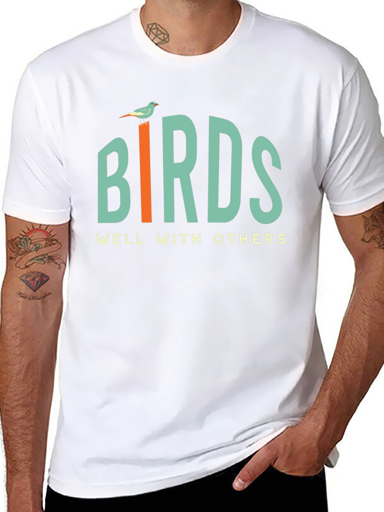 Birds Well With Others Graphic Tee - Unisex