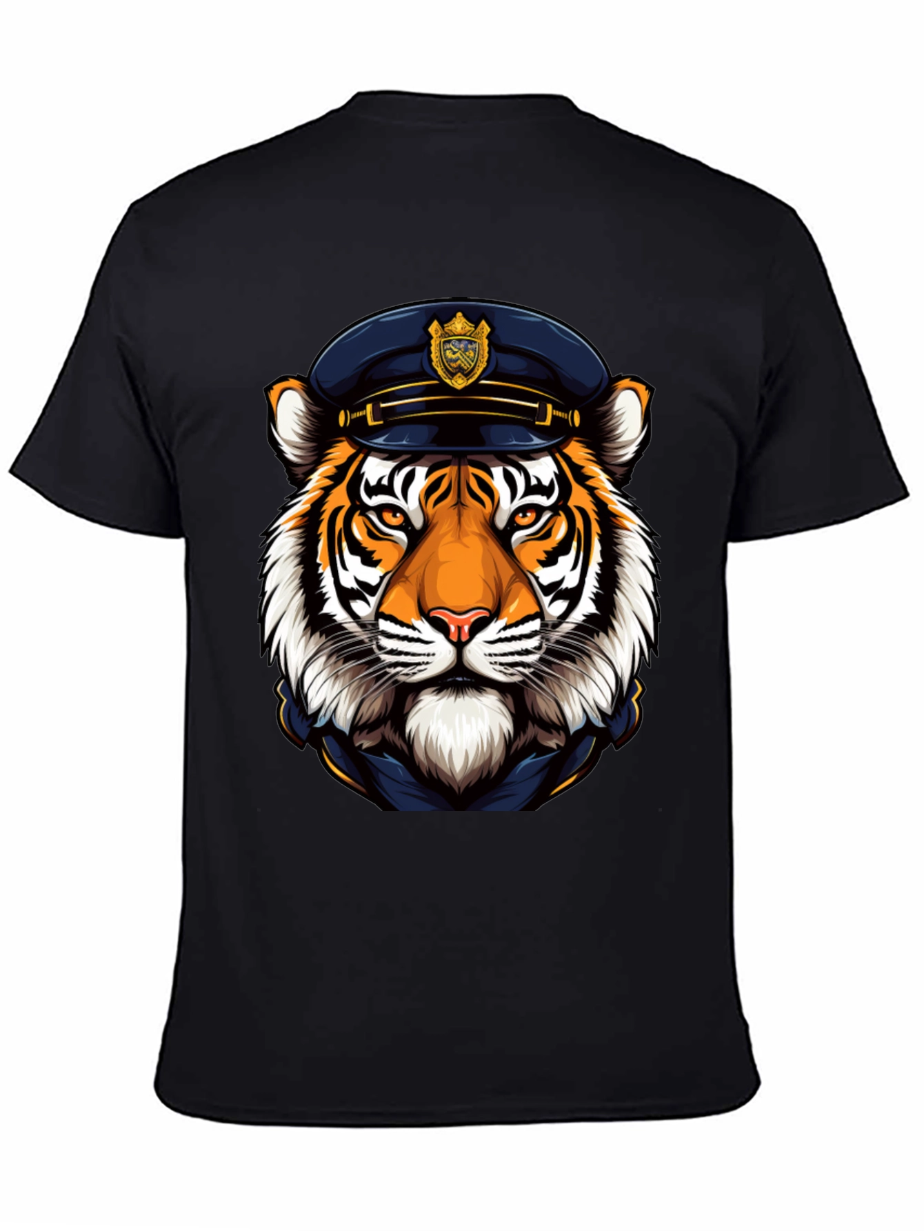 Tiger Cop T-Shirt - Cool Animal Graphic Tee
