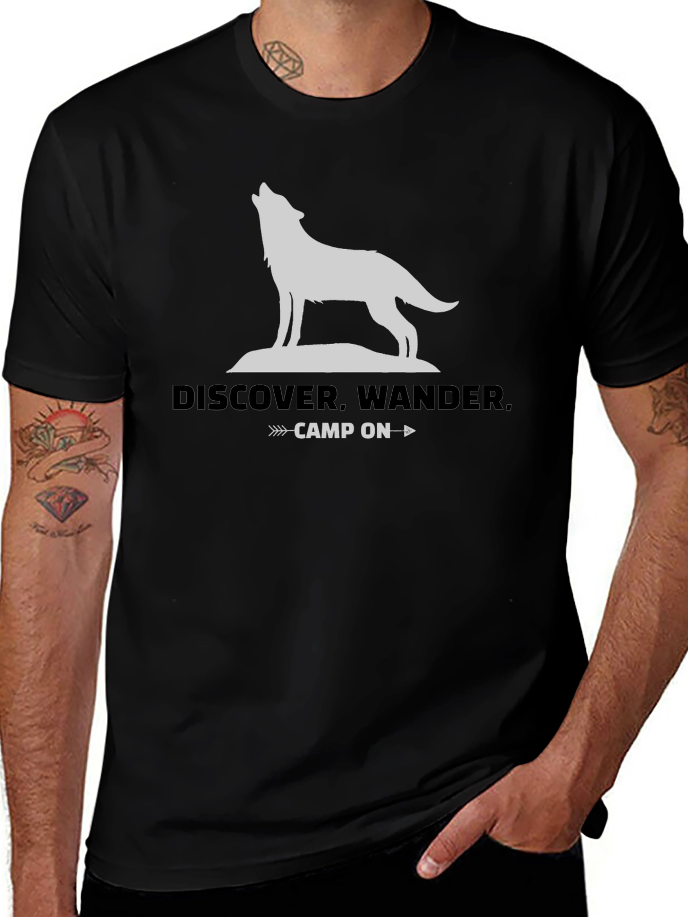 Discover Wander Camp On Graphic Tee