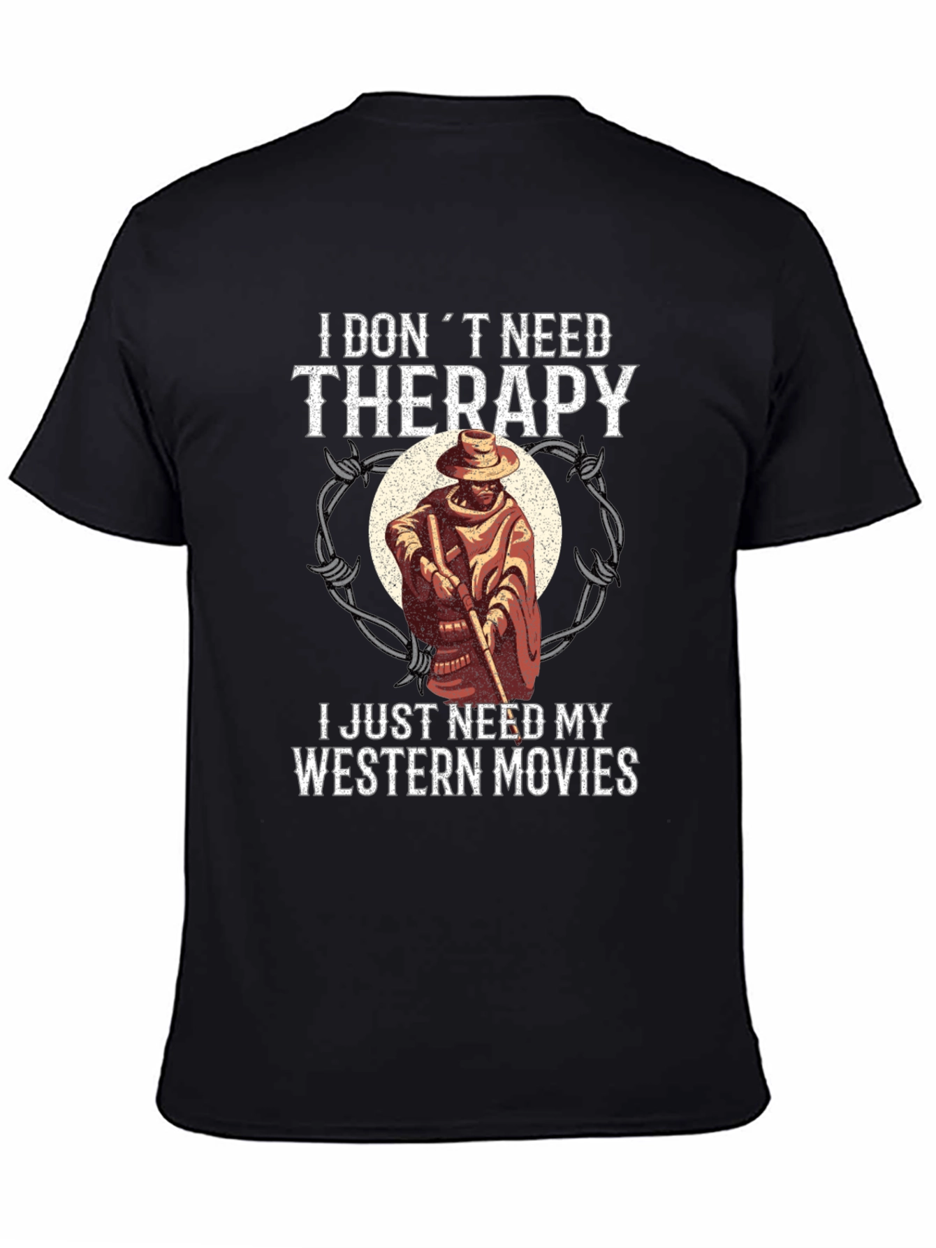 Western Movies Therapy Graphic T-Shirt