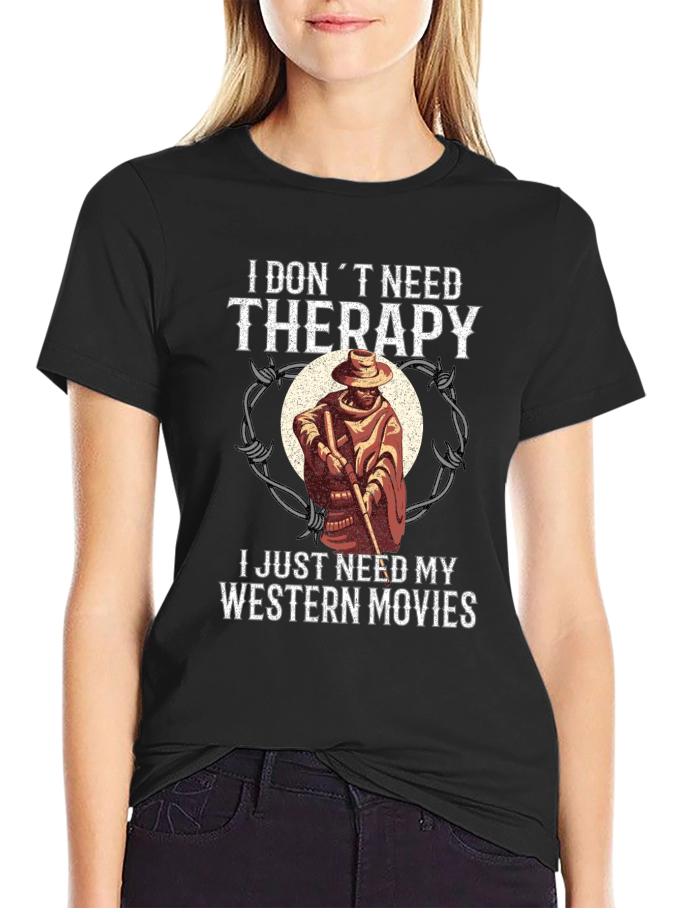 Western Movies Therapy Graphic T-Shirt