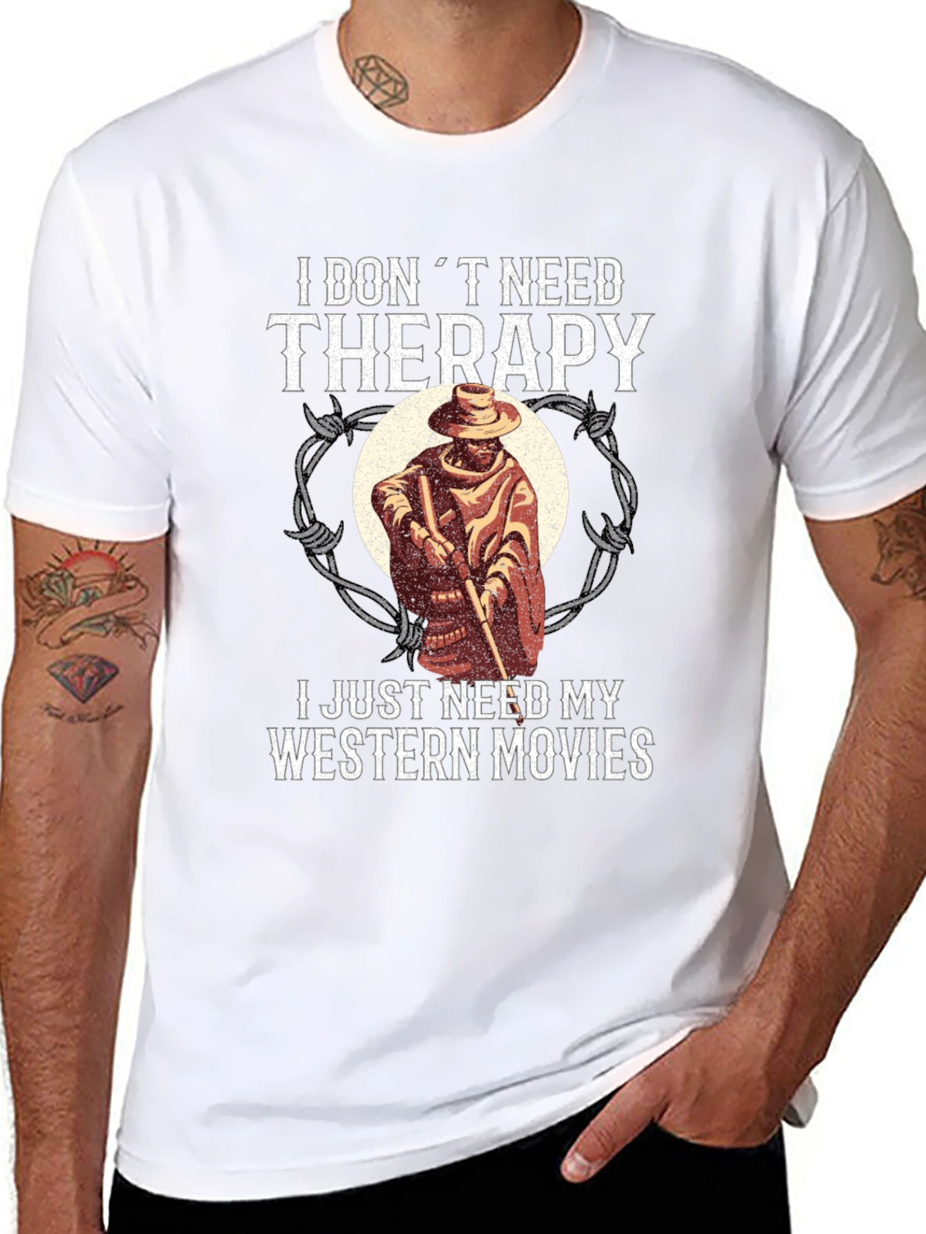 Western Movies Therapy Graphic T-Shirt