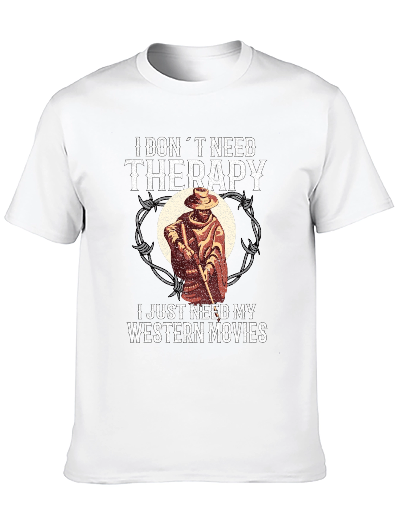 Western Movies Therapy Graphic T-Shirt