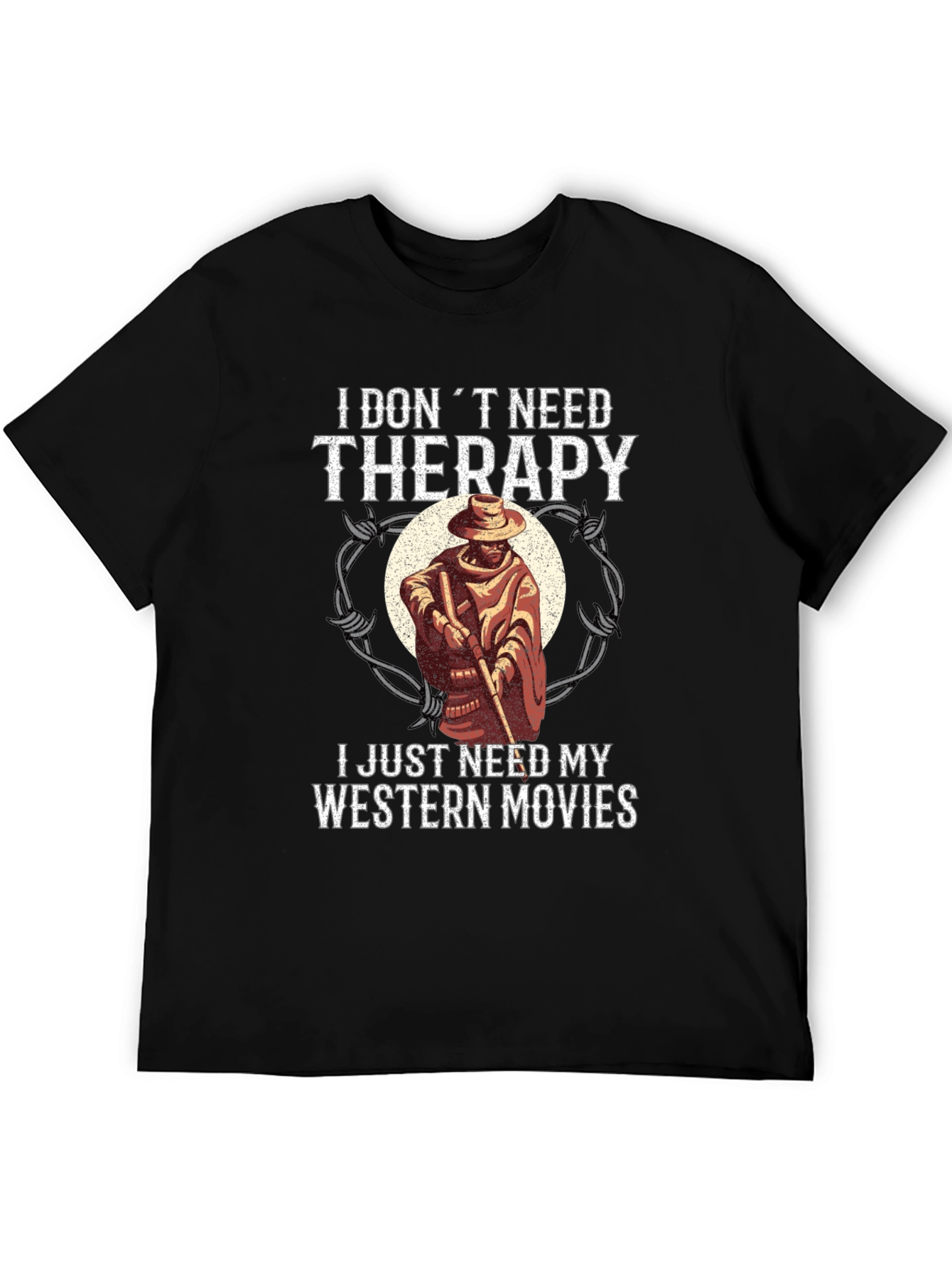 Western Movies Therapy Graphic T-Shirt