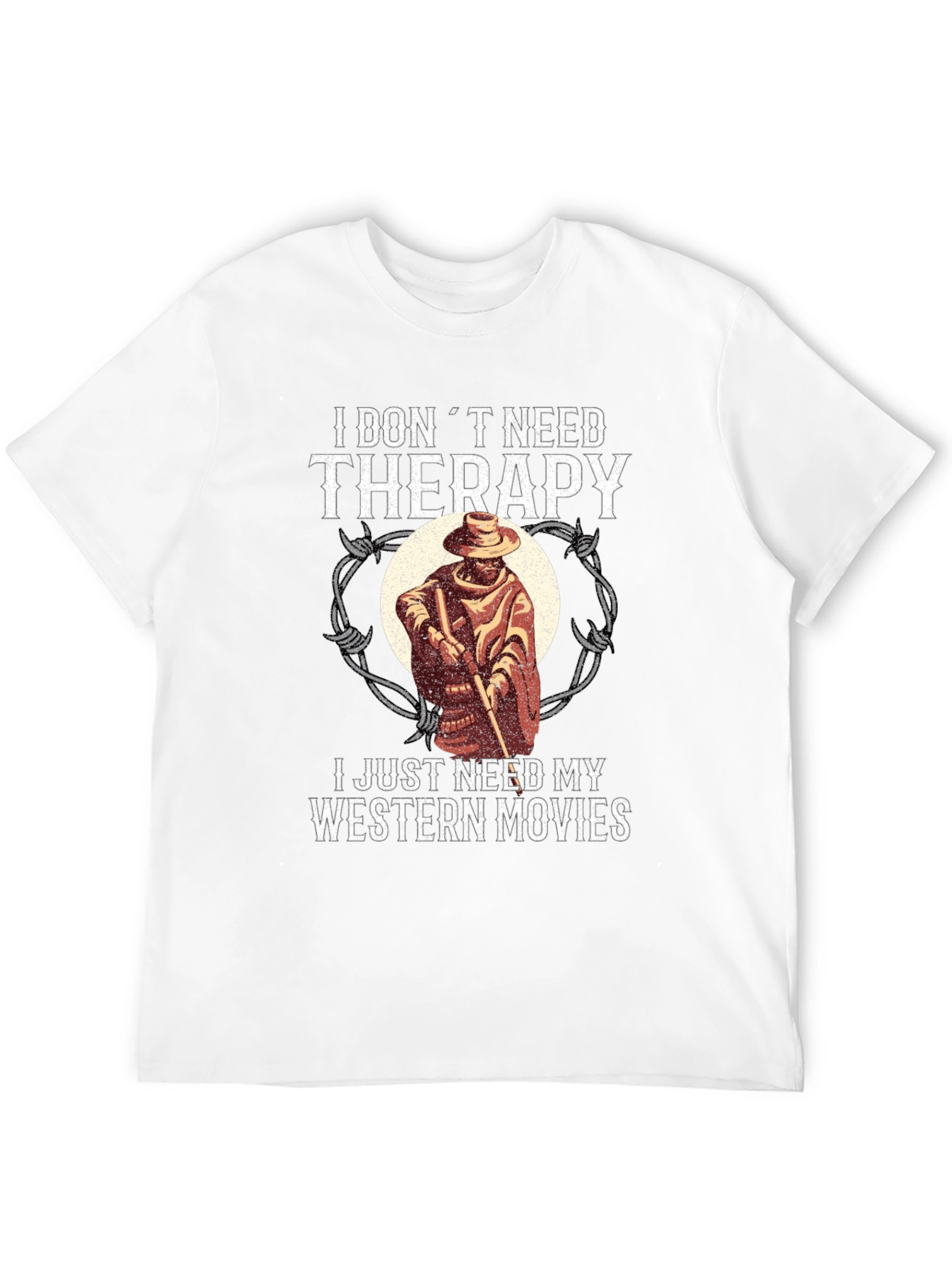 Western Movies Therapy Graphic T-Shirt