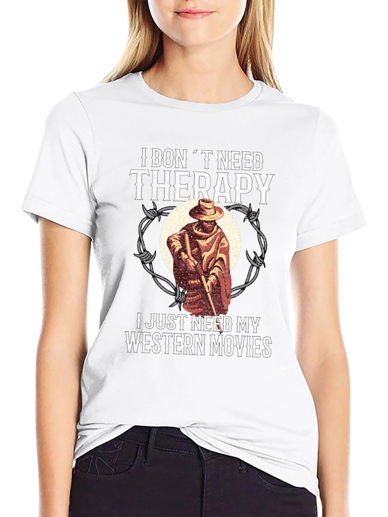 Western Movies Therapy Graphic T-Shirt