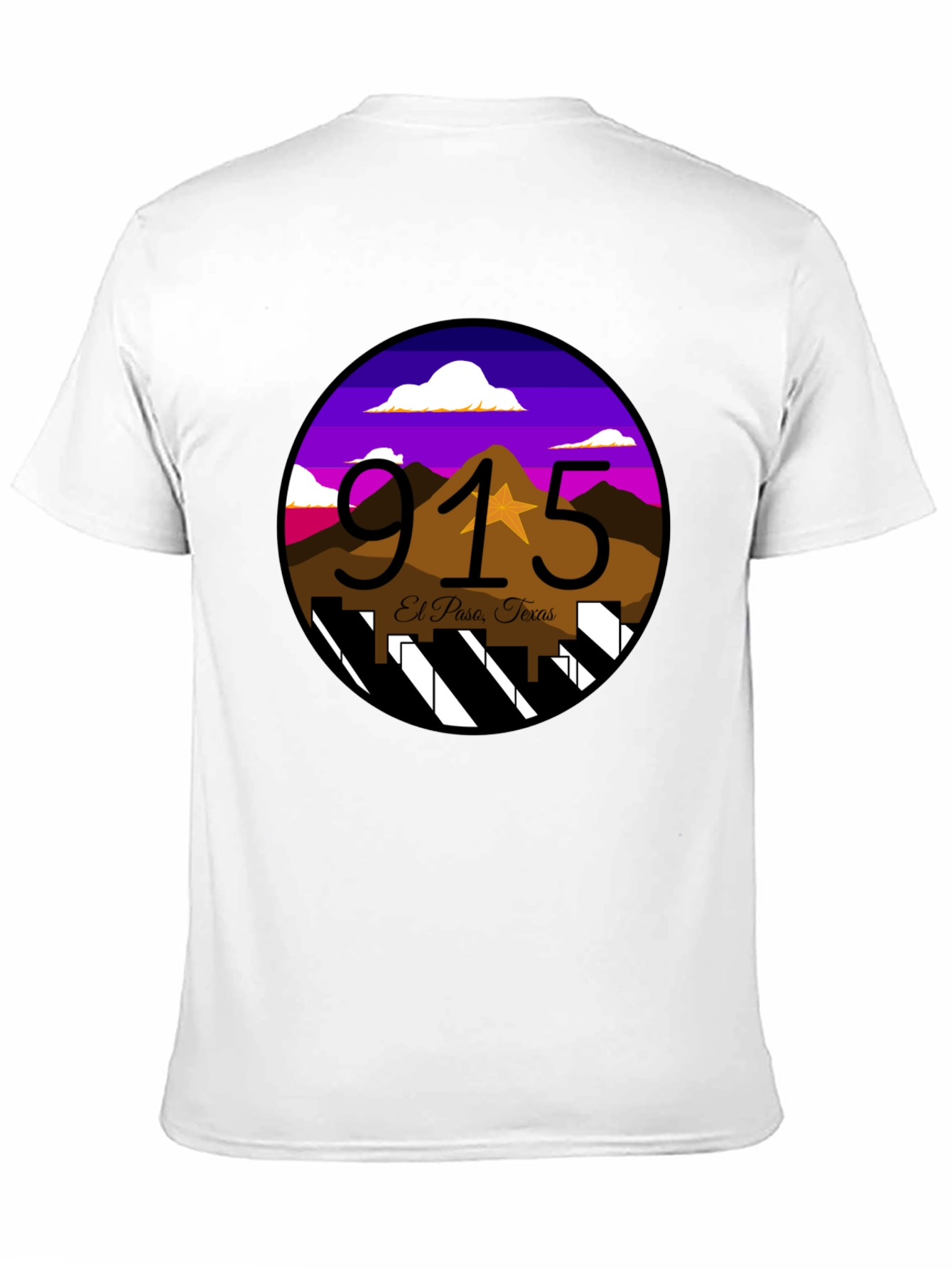 El Paso 915 T-Shirt - Texas Pride Design