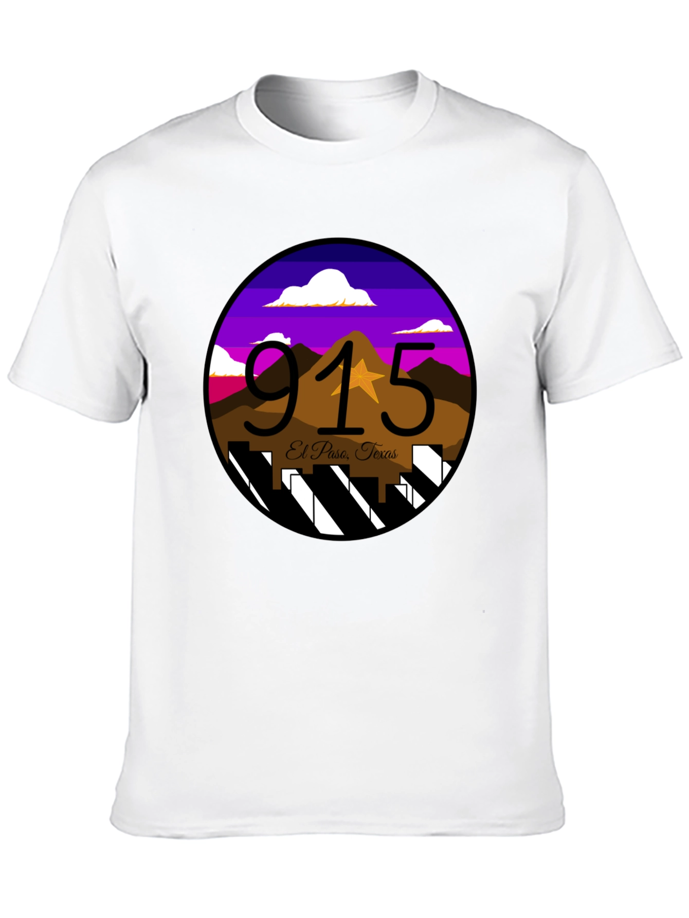 El Paso 915 T-Shirt - Texas Pride Design