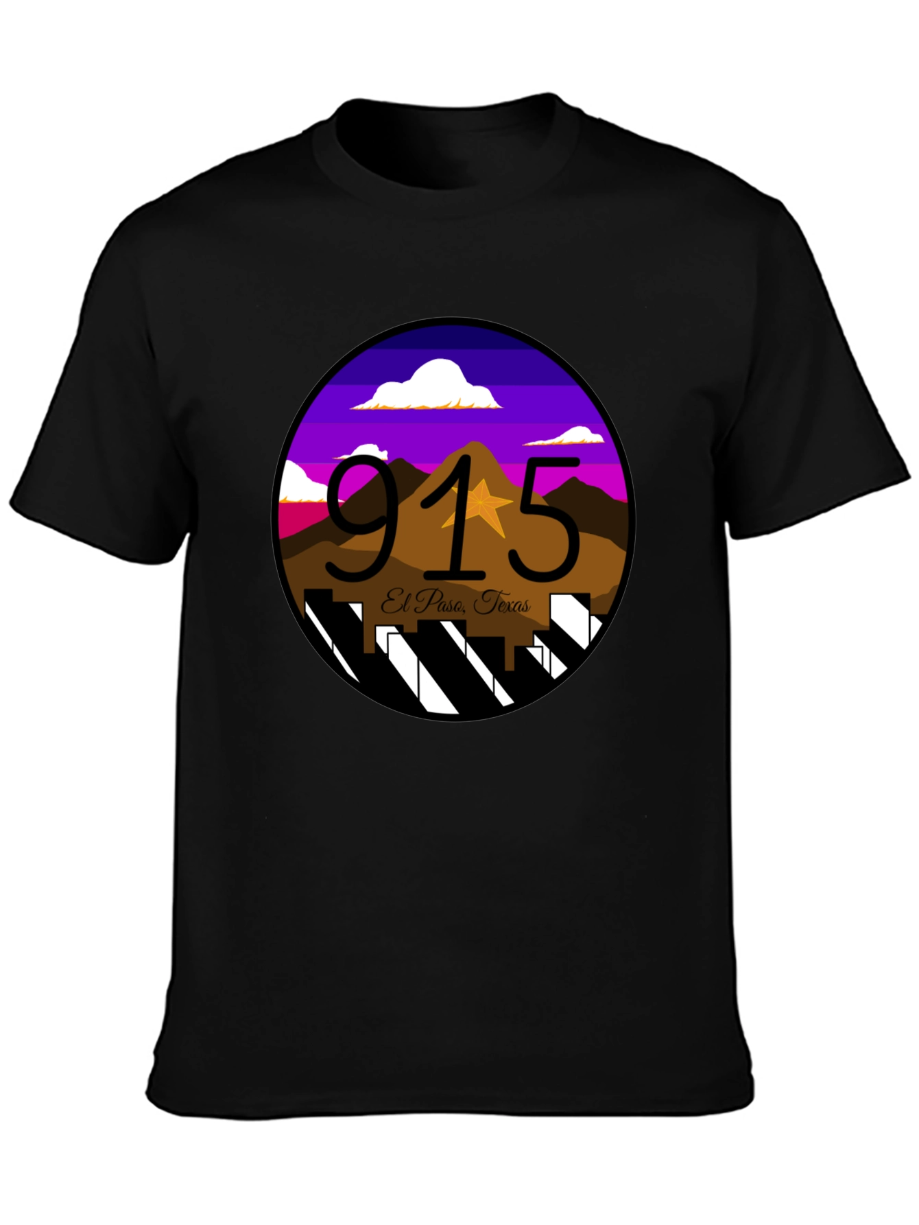 El Paso 915 T-Shirt - Texas Pride Design