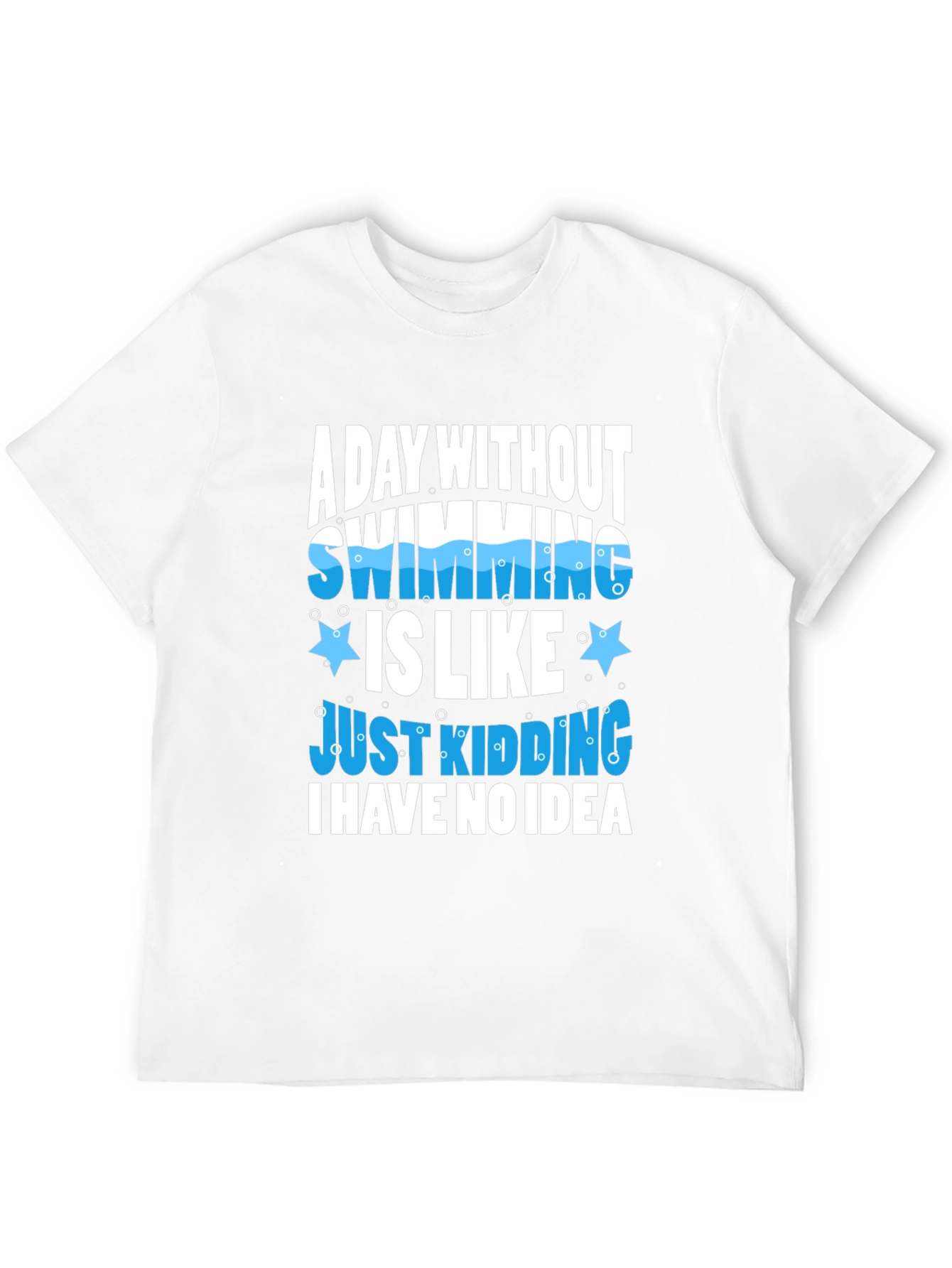 Swimming Joke Graphic Tee - Black