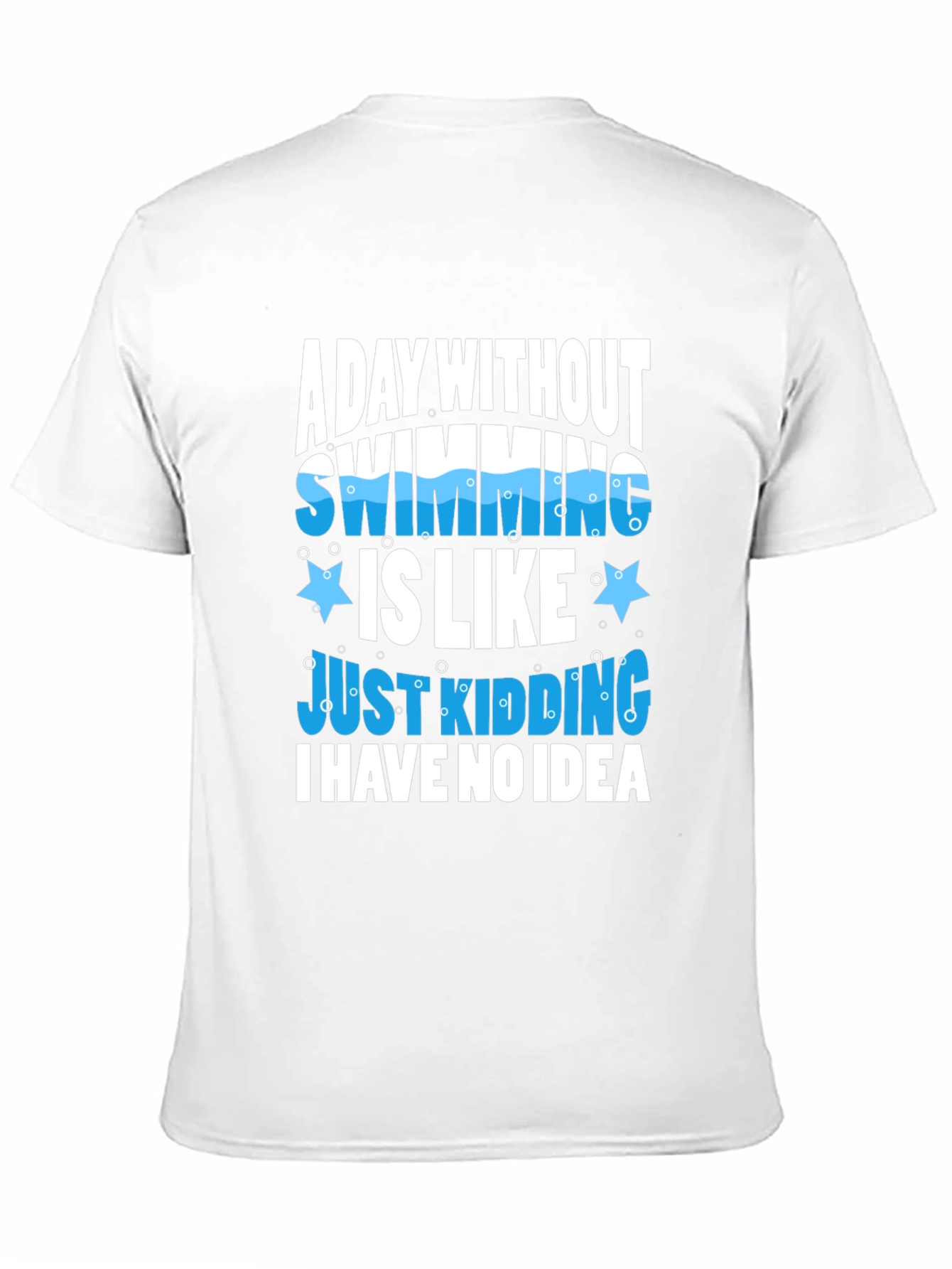 Swimming Joke Graphic Tee - Black